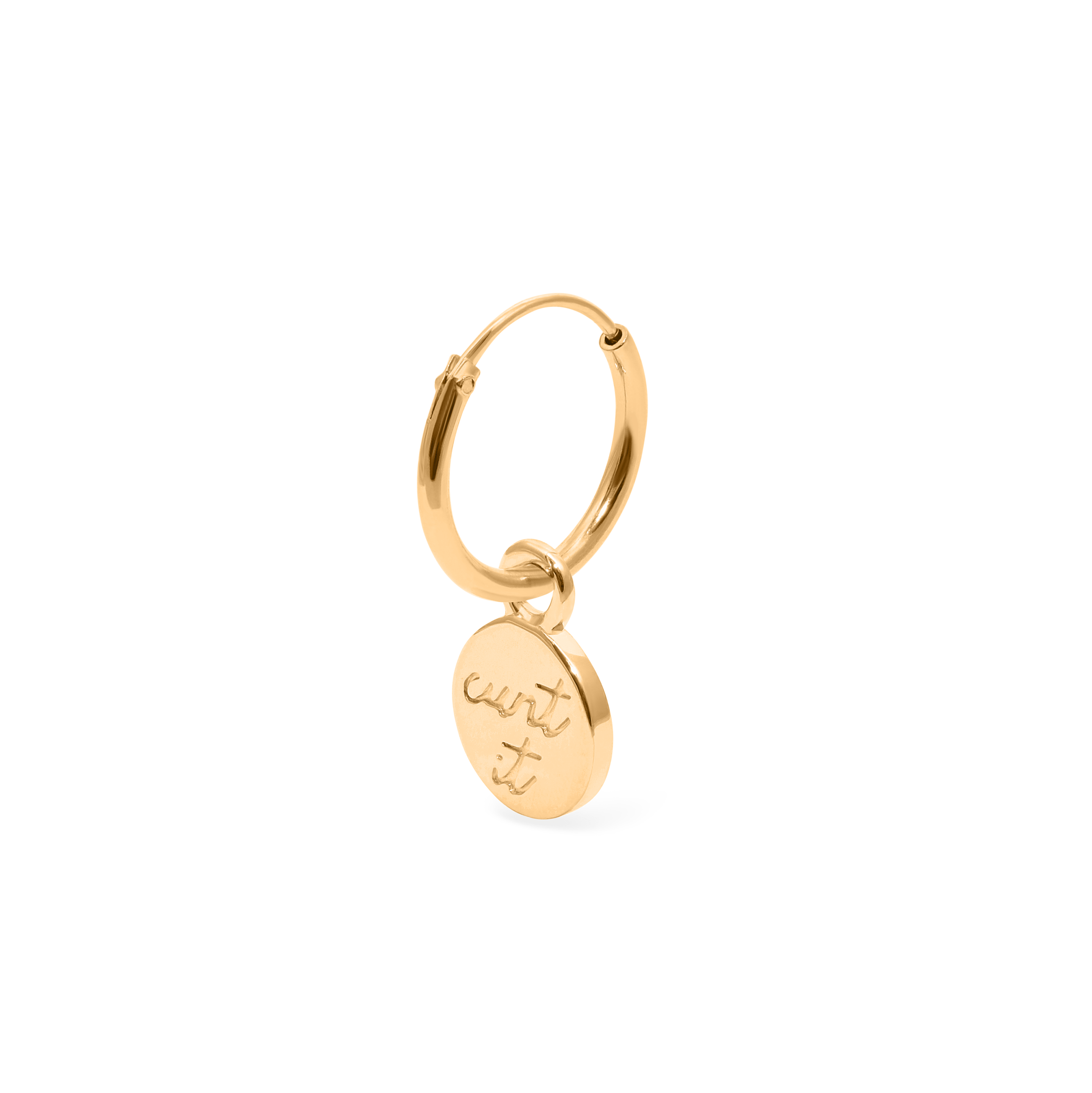 Magic Spell Ear Hoop Nr.3 Jewelry jacko-wusch 925 Silver Gold Plated 12mm