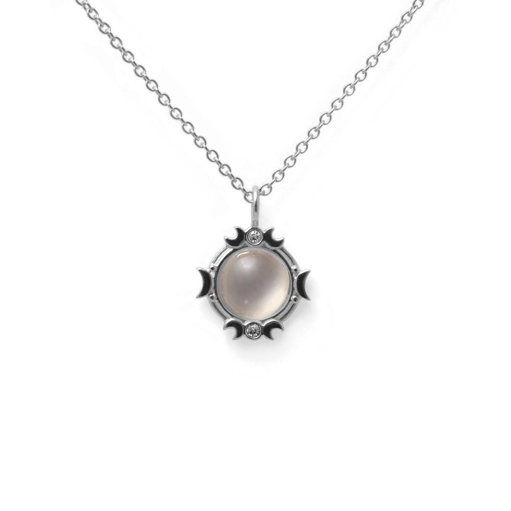 Magic Spell Kette Nr.2 Mondstein Jewelry jacko-wusch 925 Silver S (45cm)