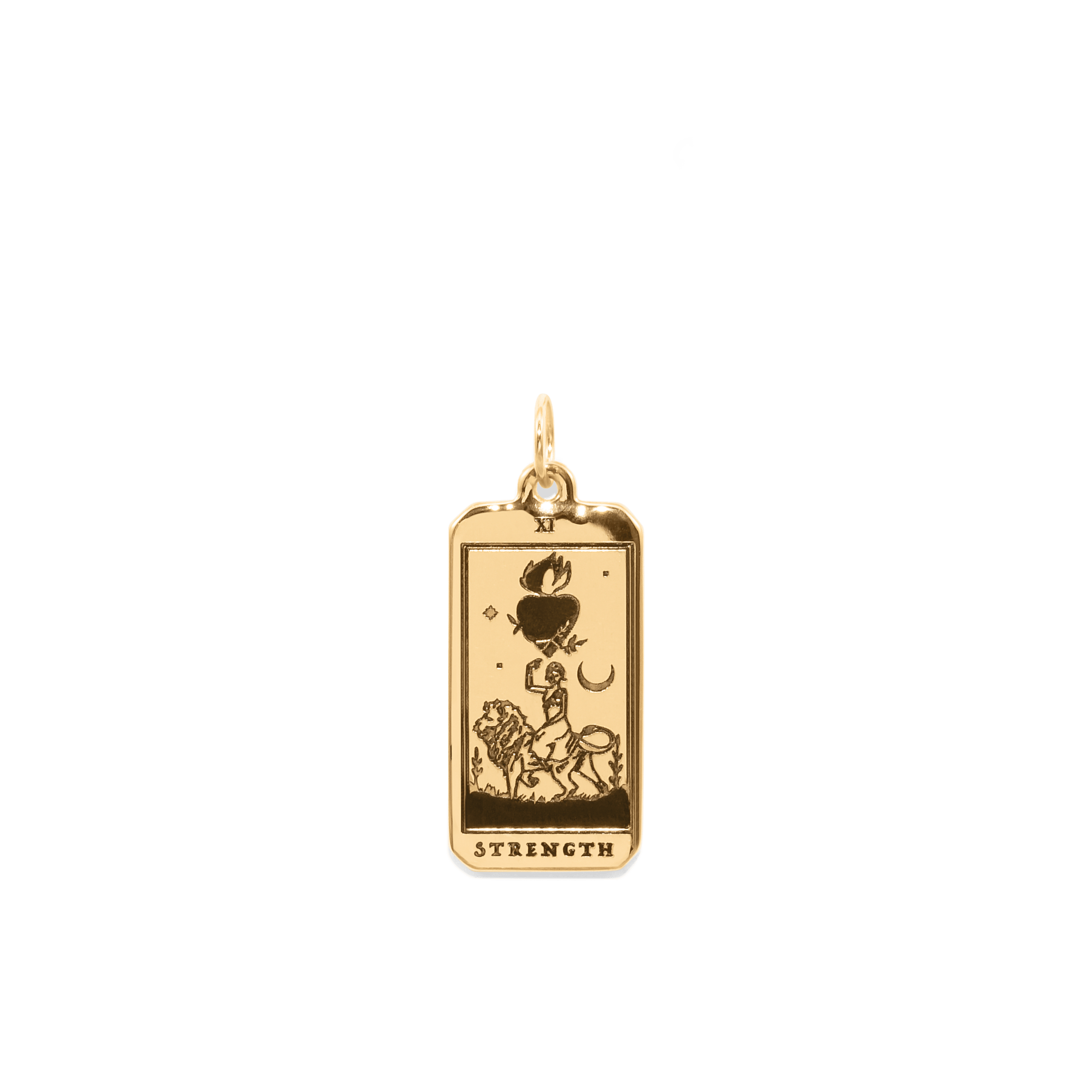 Strength Tarot Card Anhänger Jewelry jacko-wusch 24ct Gold Vermeil