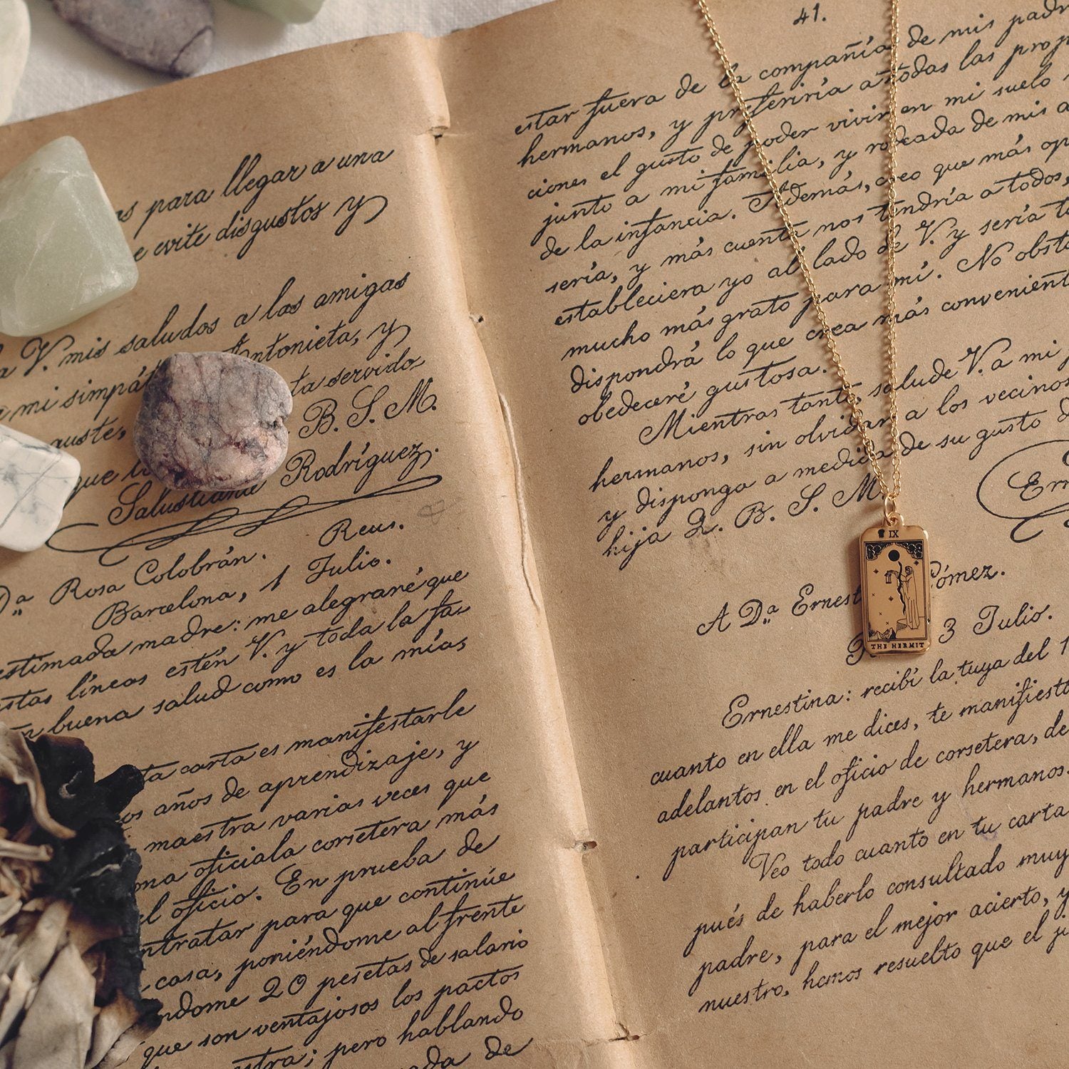 The Hermit Tarot Card Kette Jewelry jacko-wusch