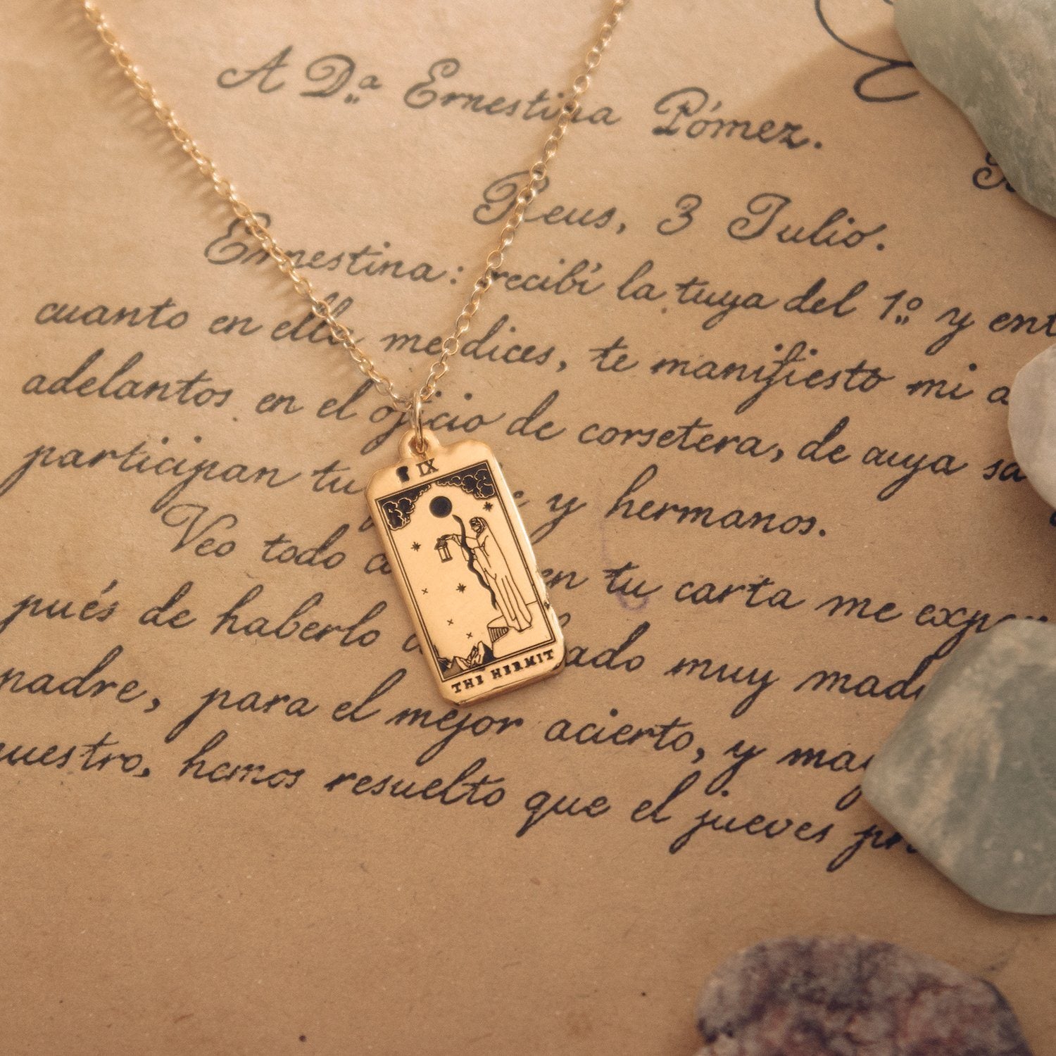 The Hermit Tarot Card Kette Jewelry jacko-wusch