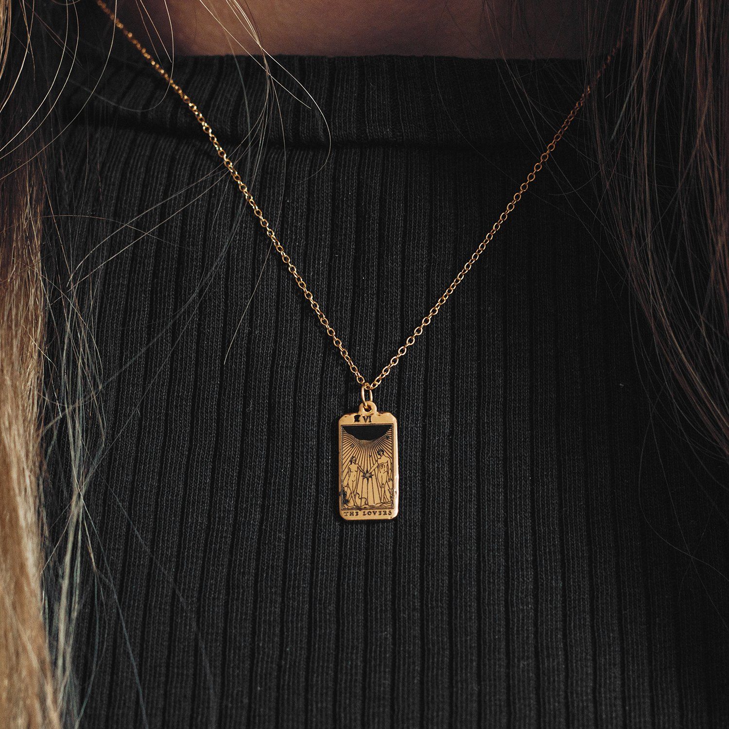 The Lovers Tarot Card Kette Jewelry jacko-wusch