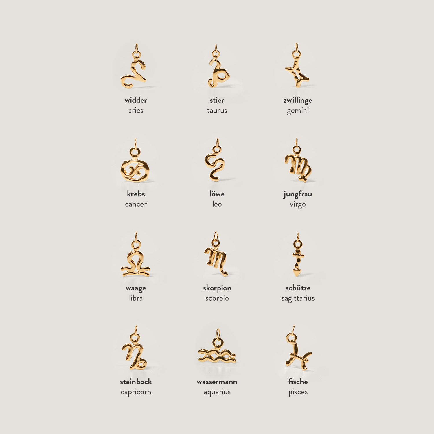 Zodiac Charm Necklace