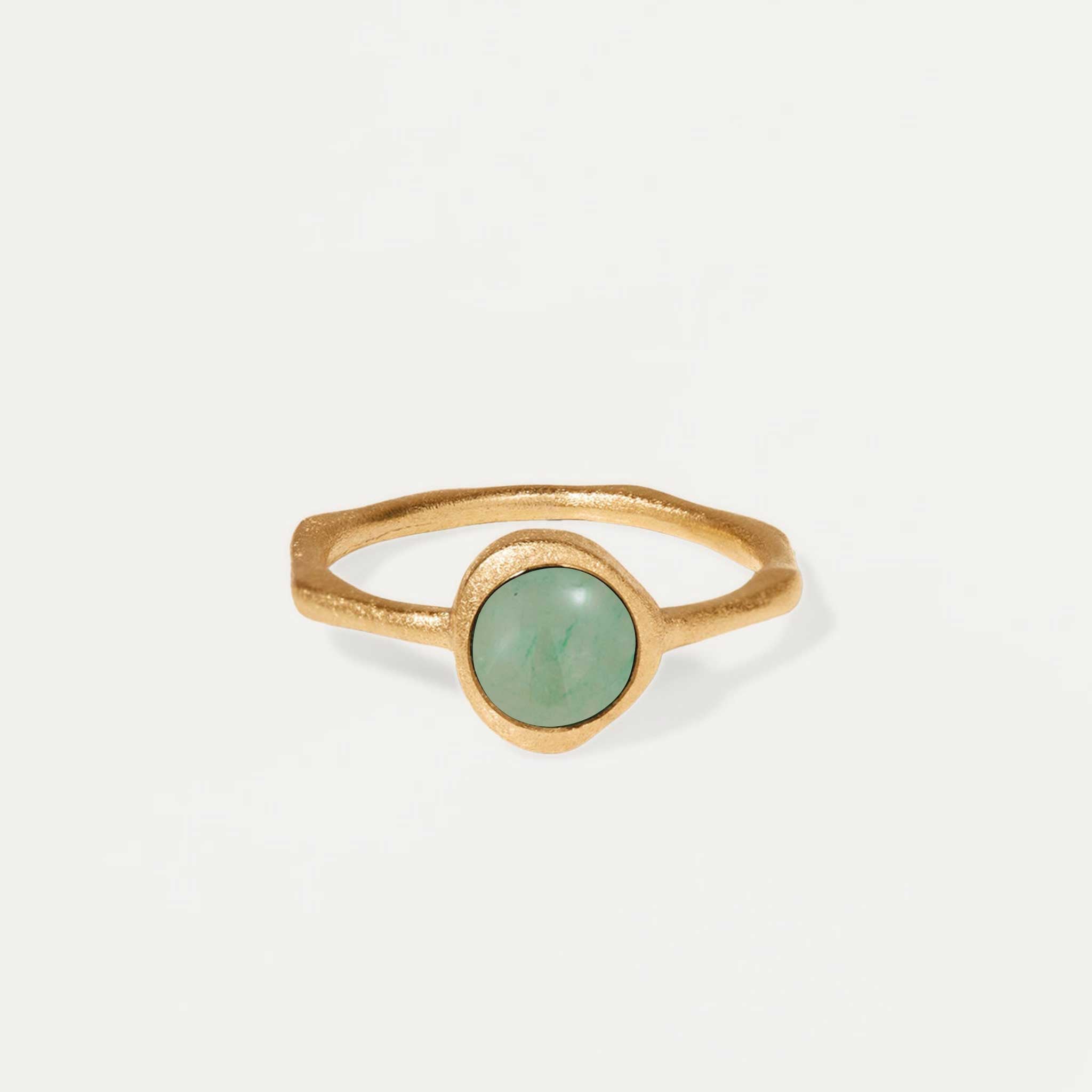 Zodiac Birthstone Ring 24k Gold Vermeil - Glossy