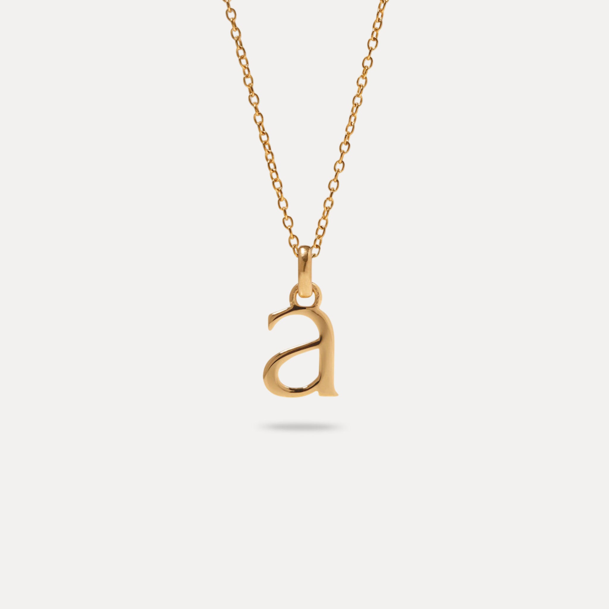 Initial with Anchor Chain 24k Gold Vermeil