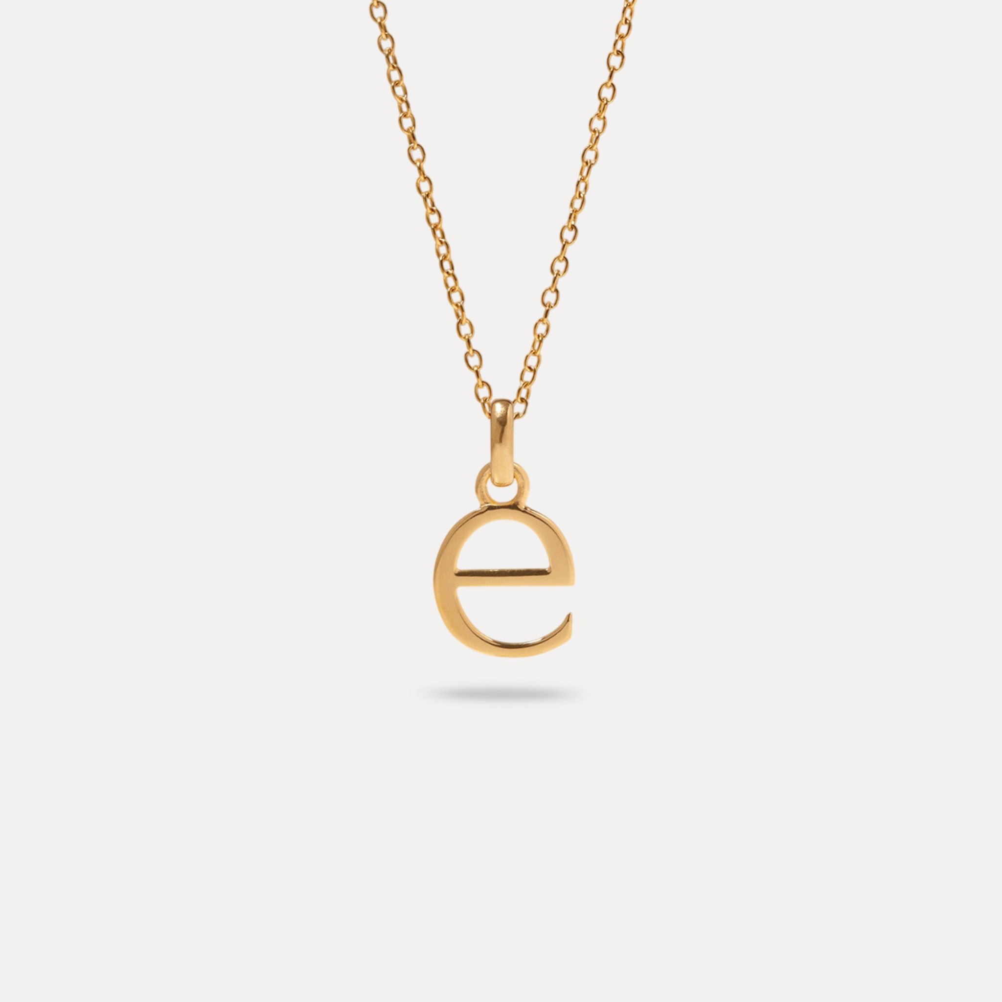 Initial with Anchor Chain 24k Gold Vermeil
