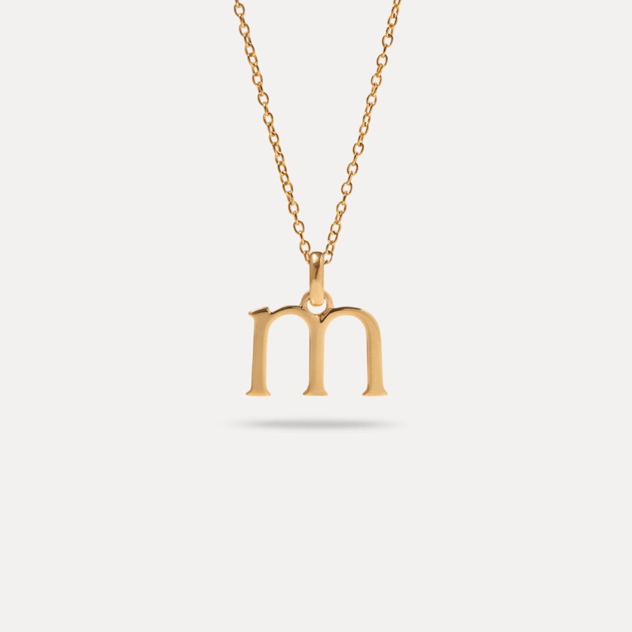 Initial with Anchor Chain 24k Gold Vermeil