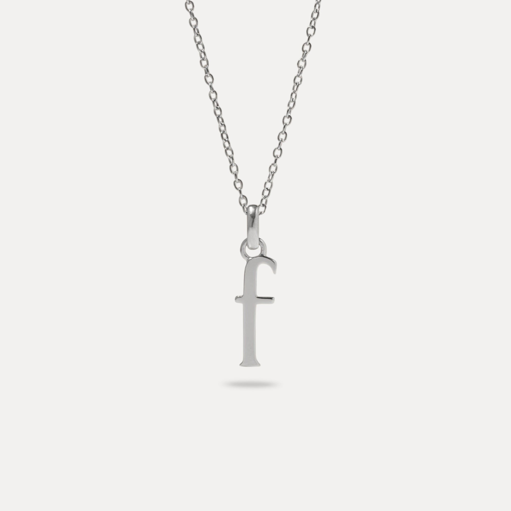 Initial with Anchor Chain 925 Silver