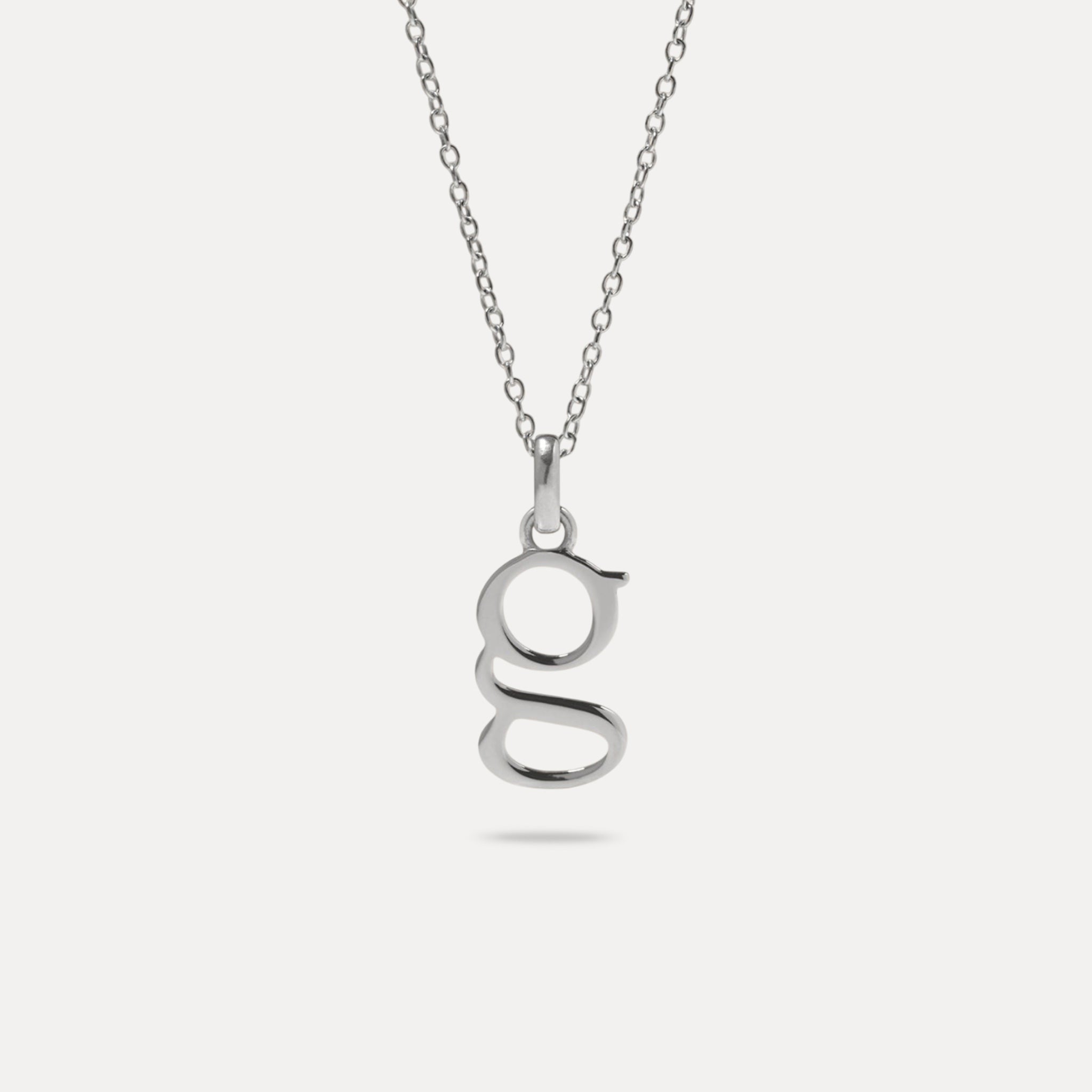 Initial with Anchor Chain 925 Silver