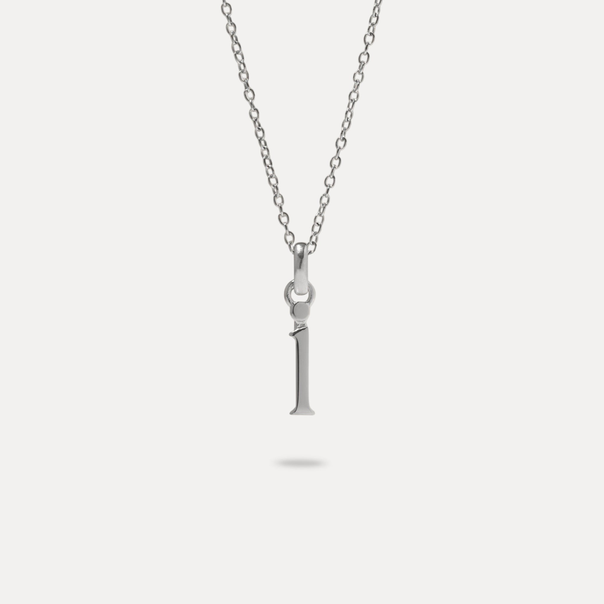 Initial with Anchor Chain 925 Silver