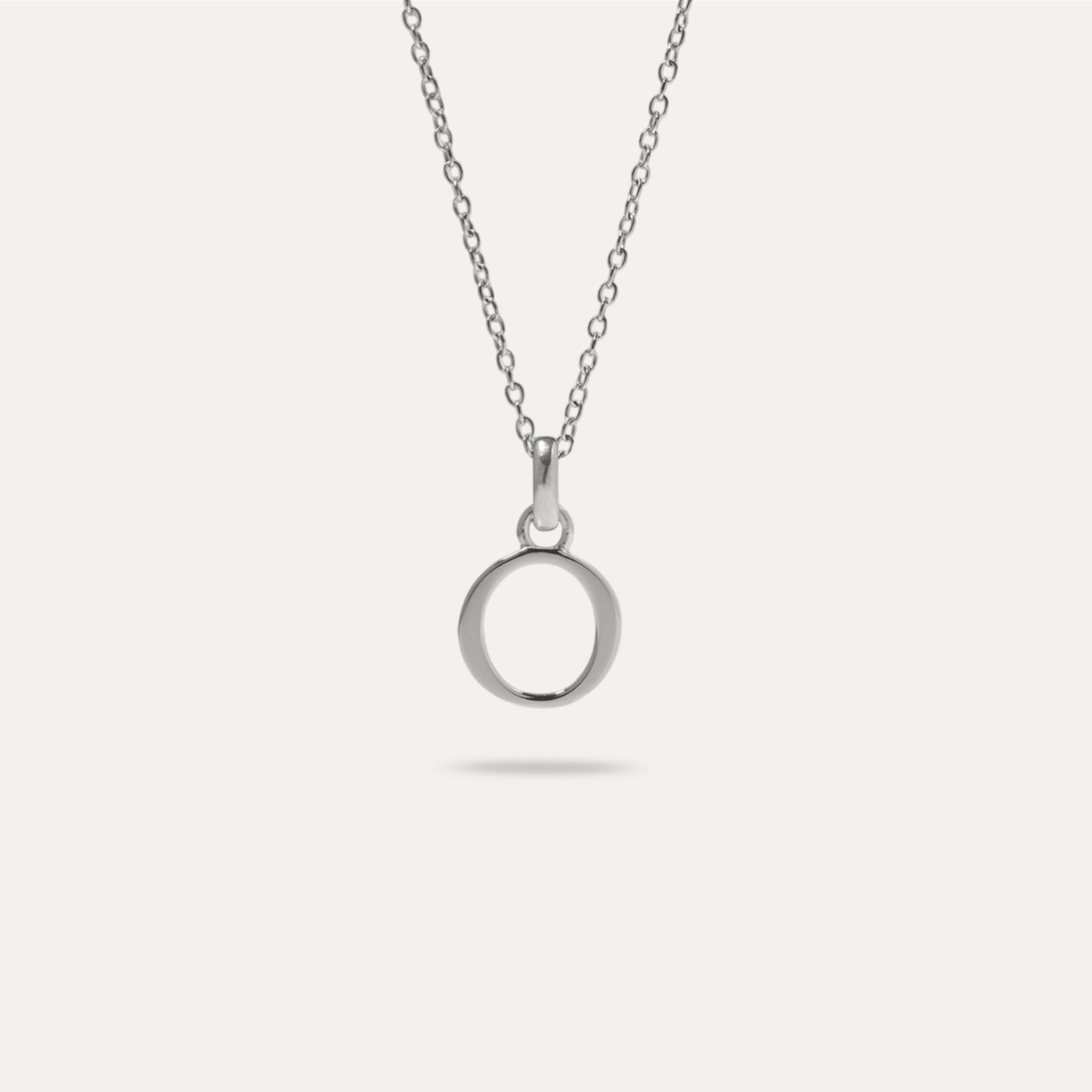 Initial with Anchor Chain 925 Silver