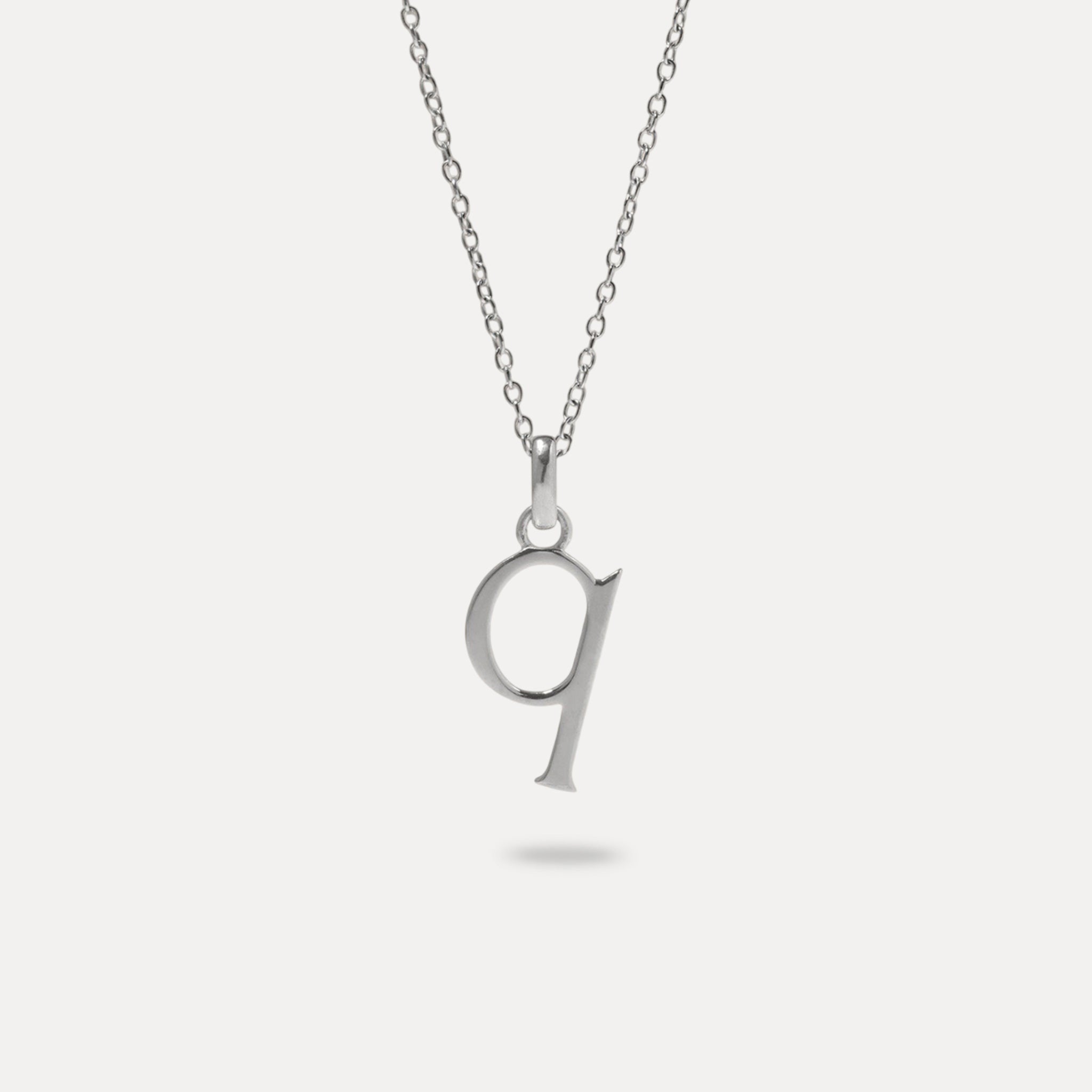 Initial with Anchor Chain 925 Silver