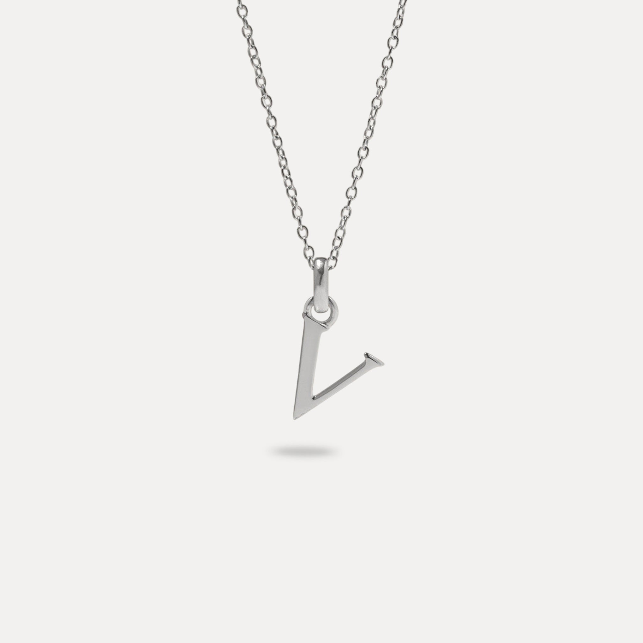 Initial with Anchor Chain 925 Silver
