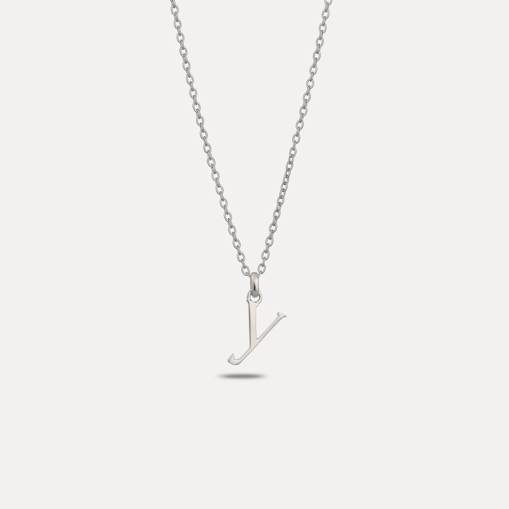 Initial with Anchor Chain 925 Silver