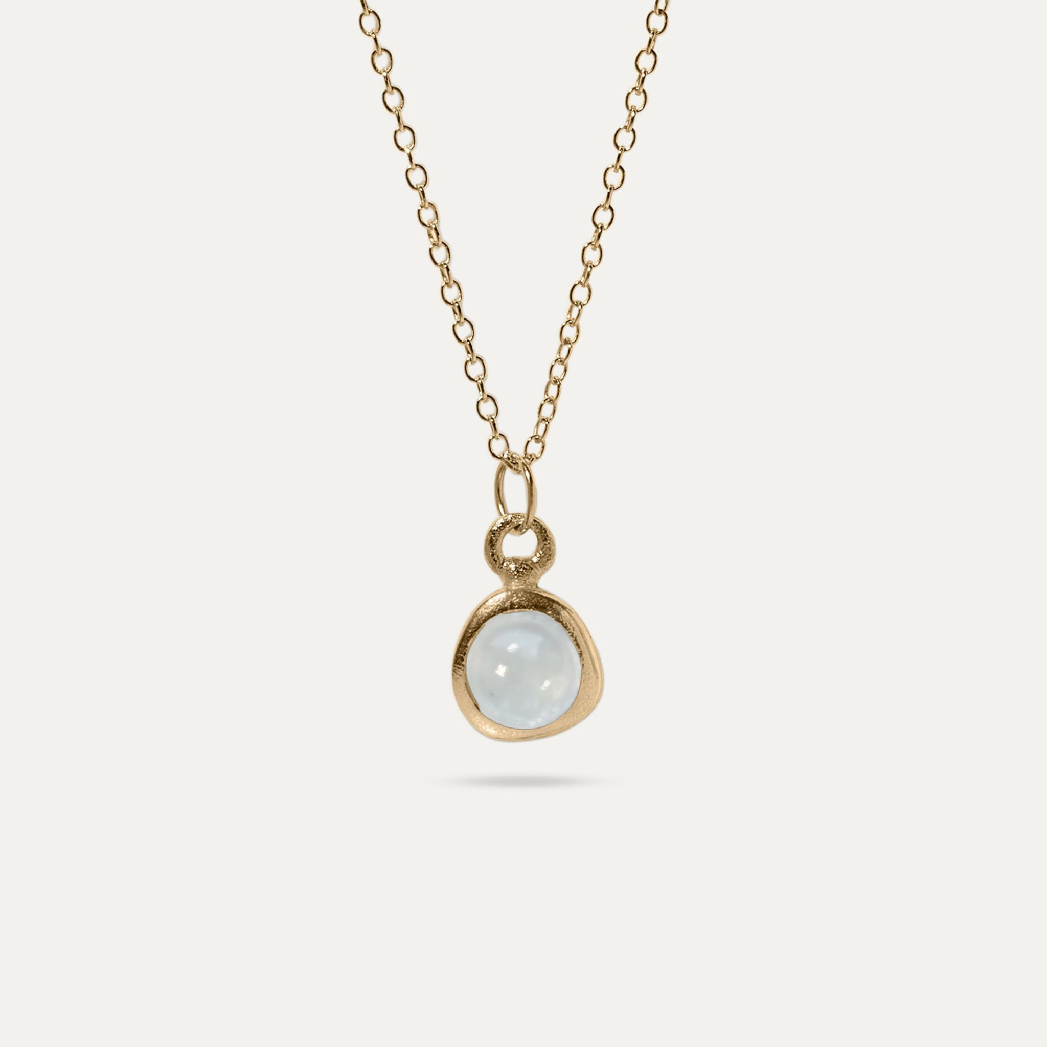 Zodiac Birthstone Necklace | 14k Gold