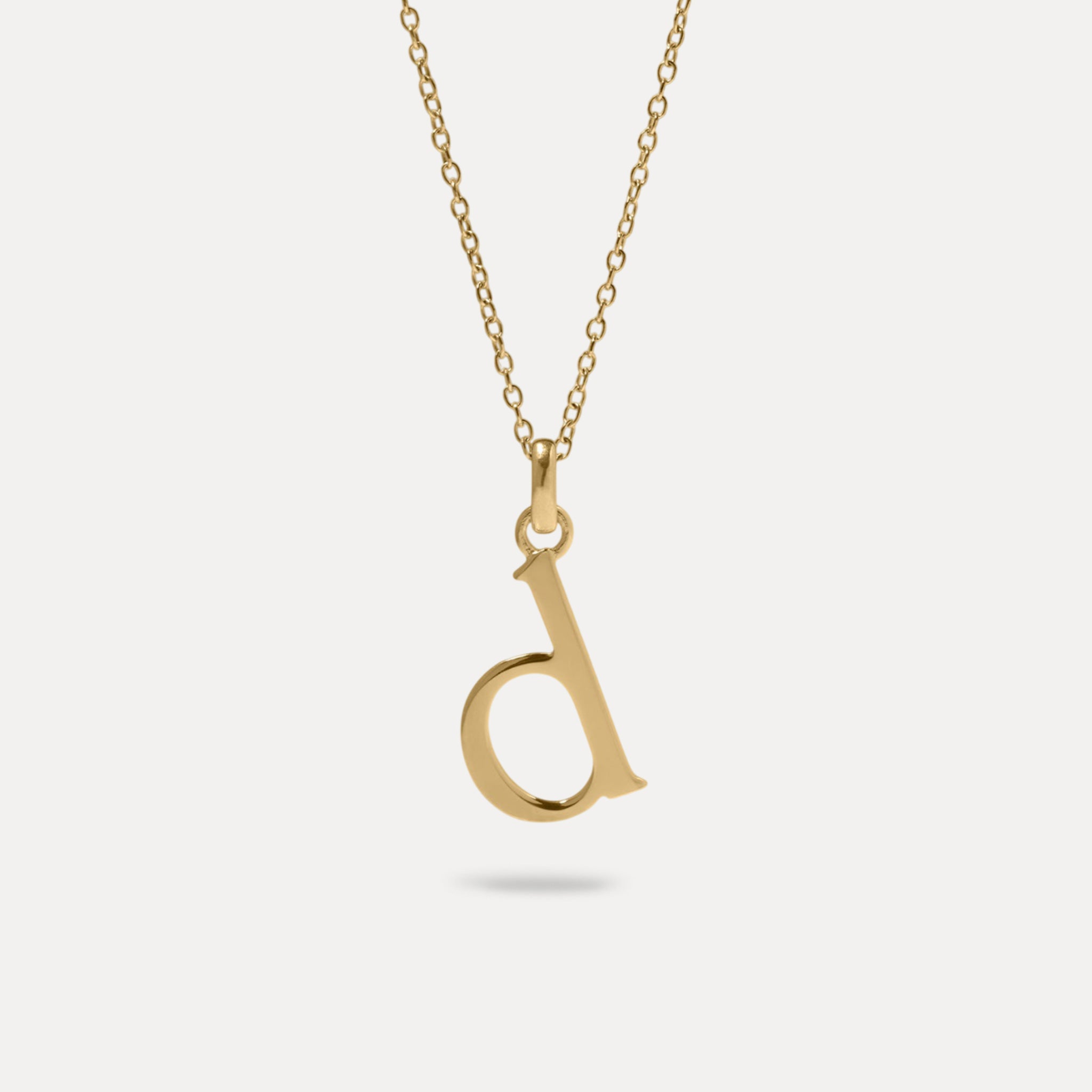 Initial with Anchor Chain | 14k Gold