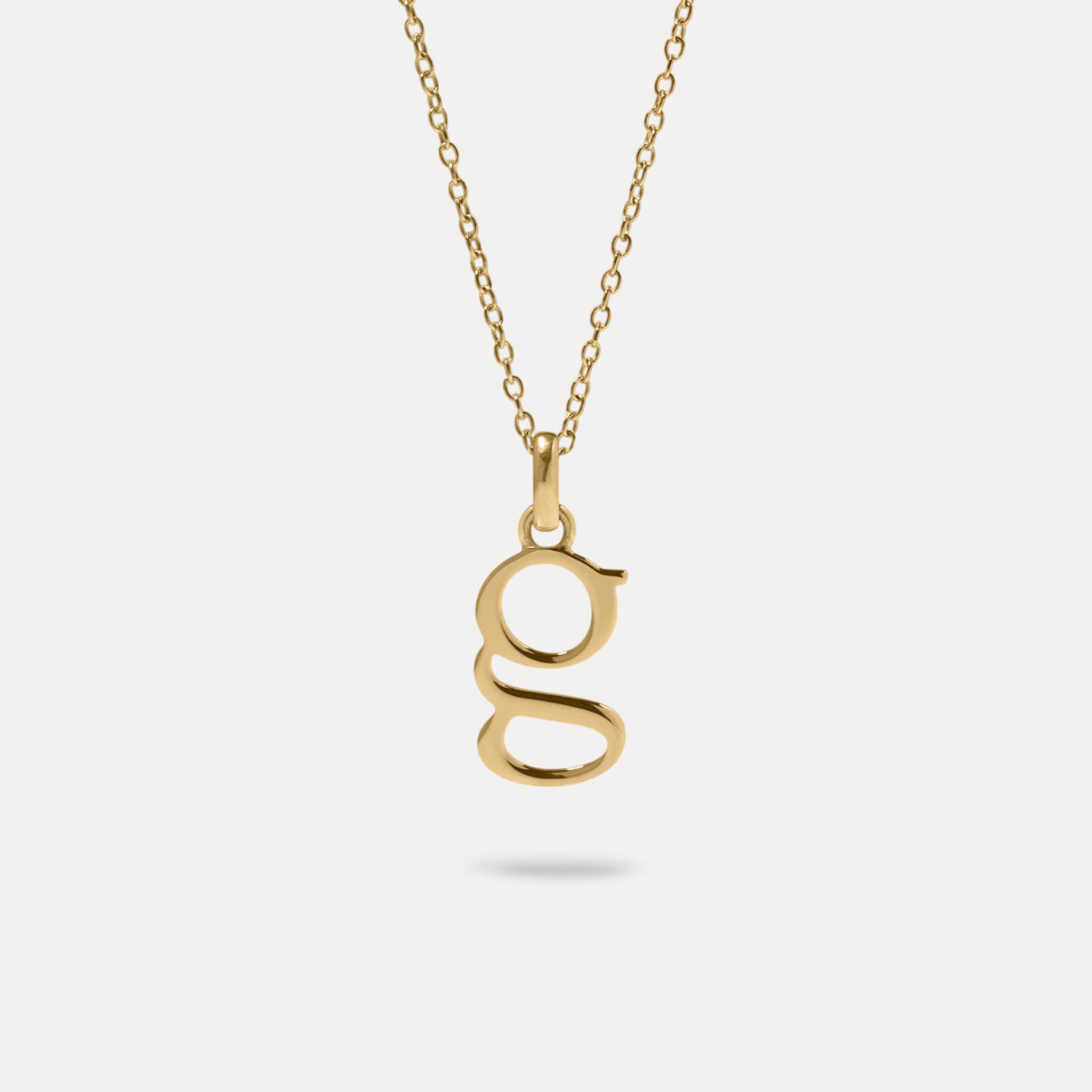 Initial with Anchor Chain | 14k Gold