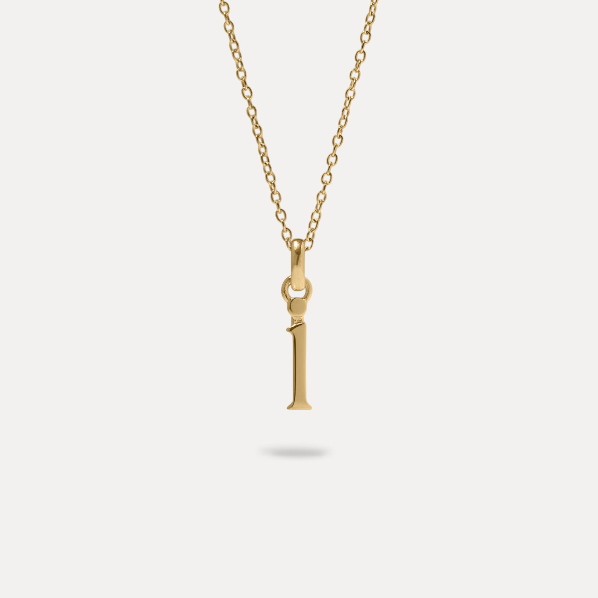 Initial with Anchor Chain | 14k Gold