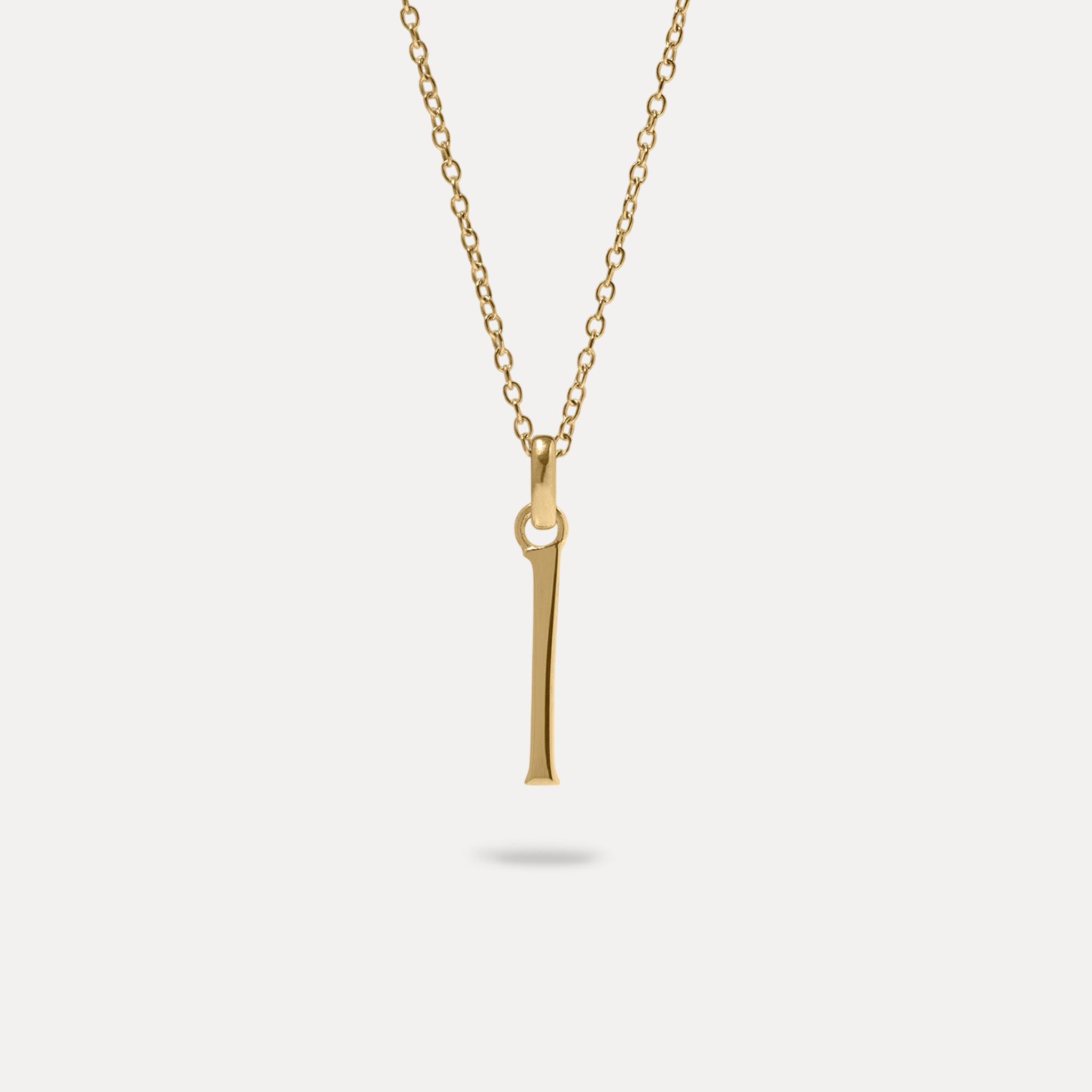 Initial with Anchor Chain | 14k Gold