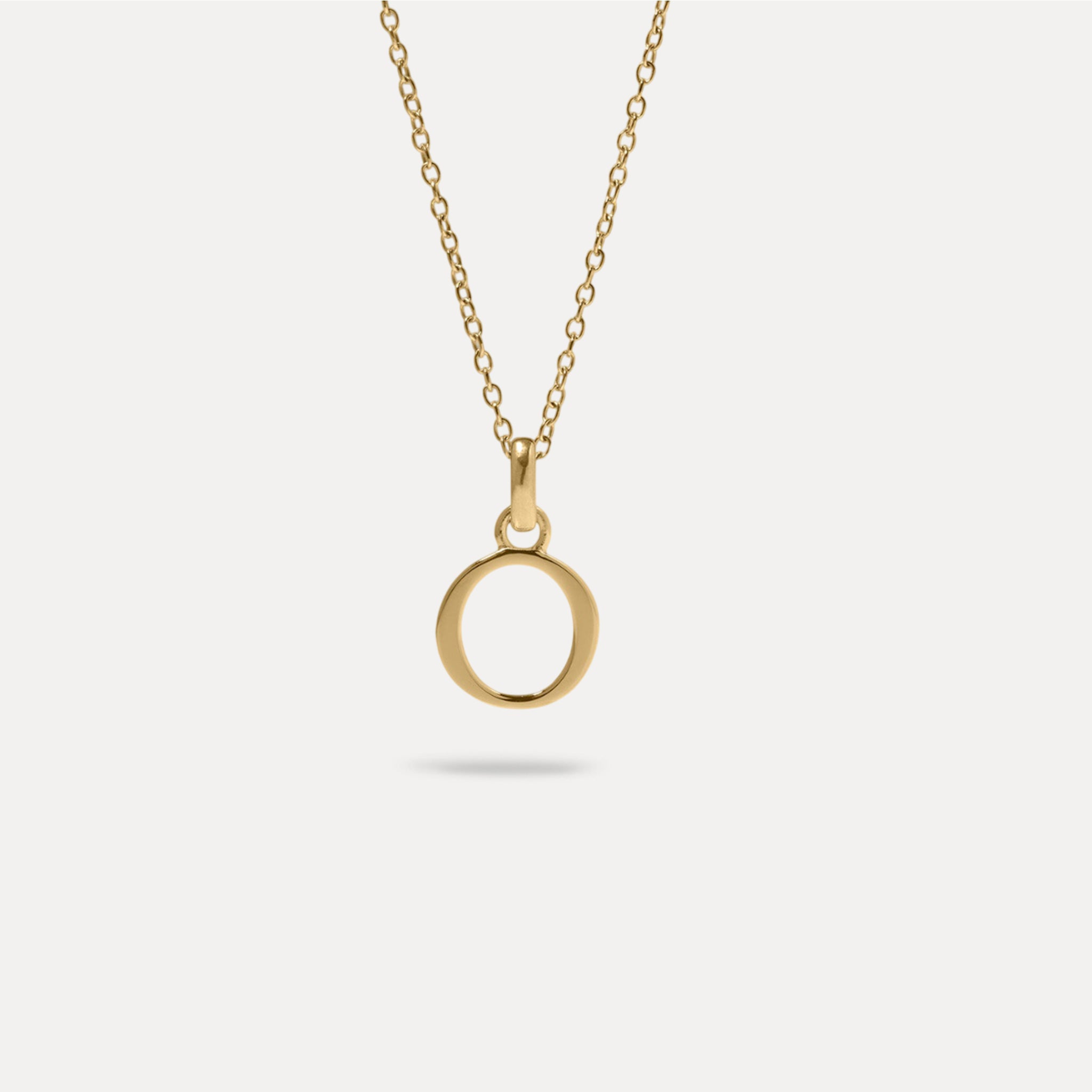 Initial with Anchor Chain | 14k Gold