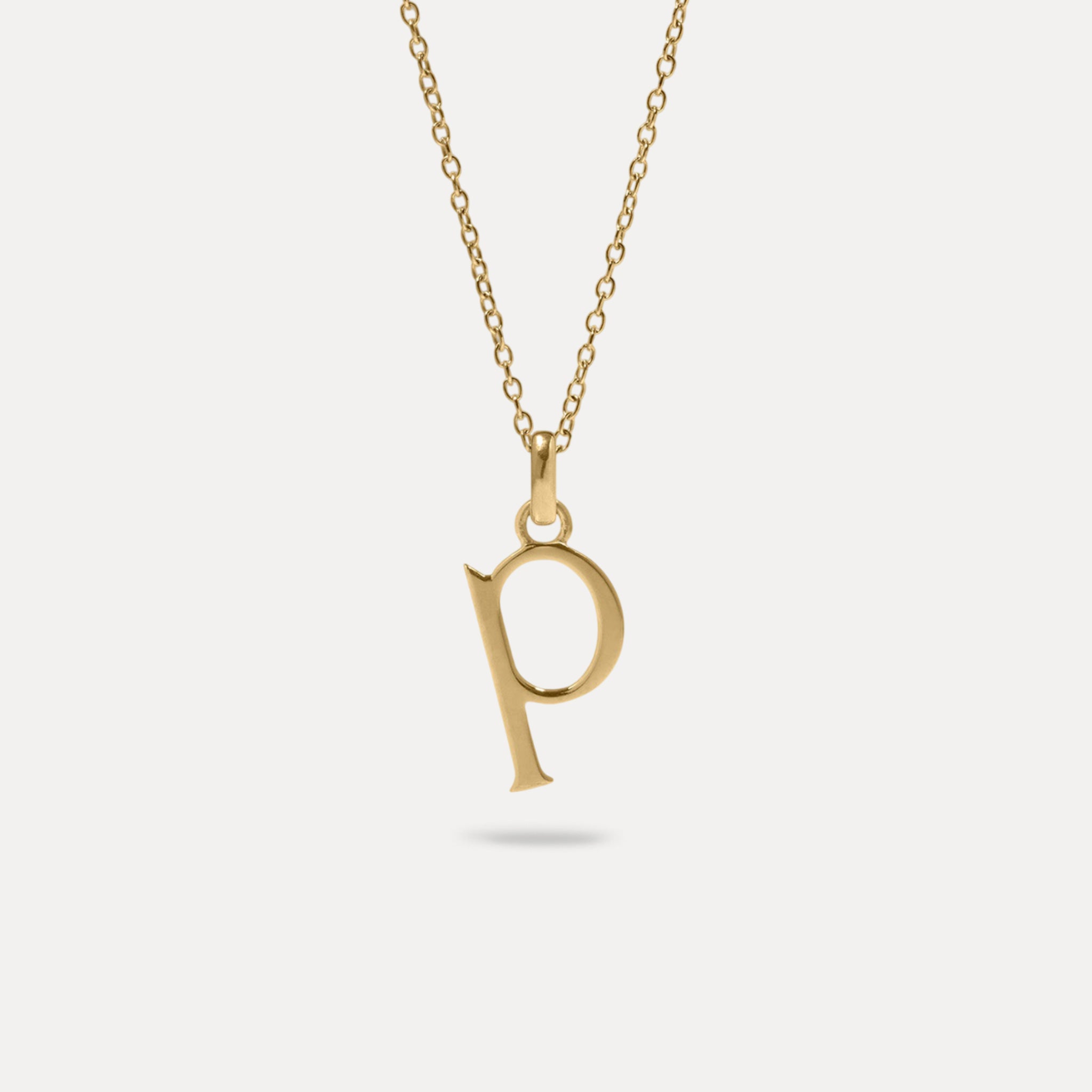 Initial with Anchor Chain | 14k Gold