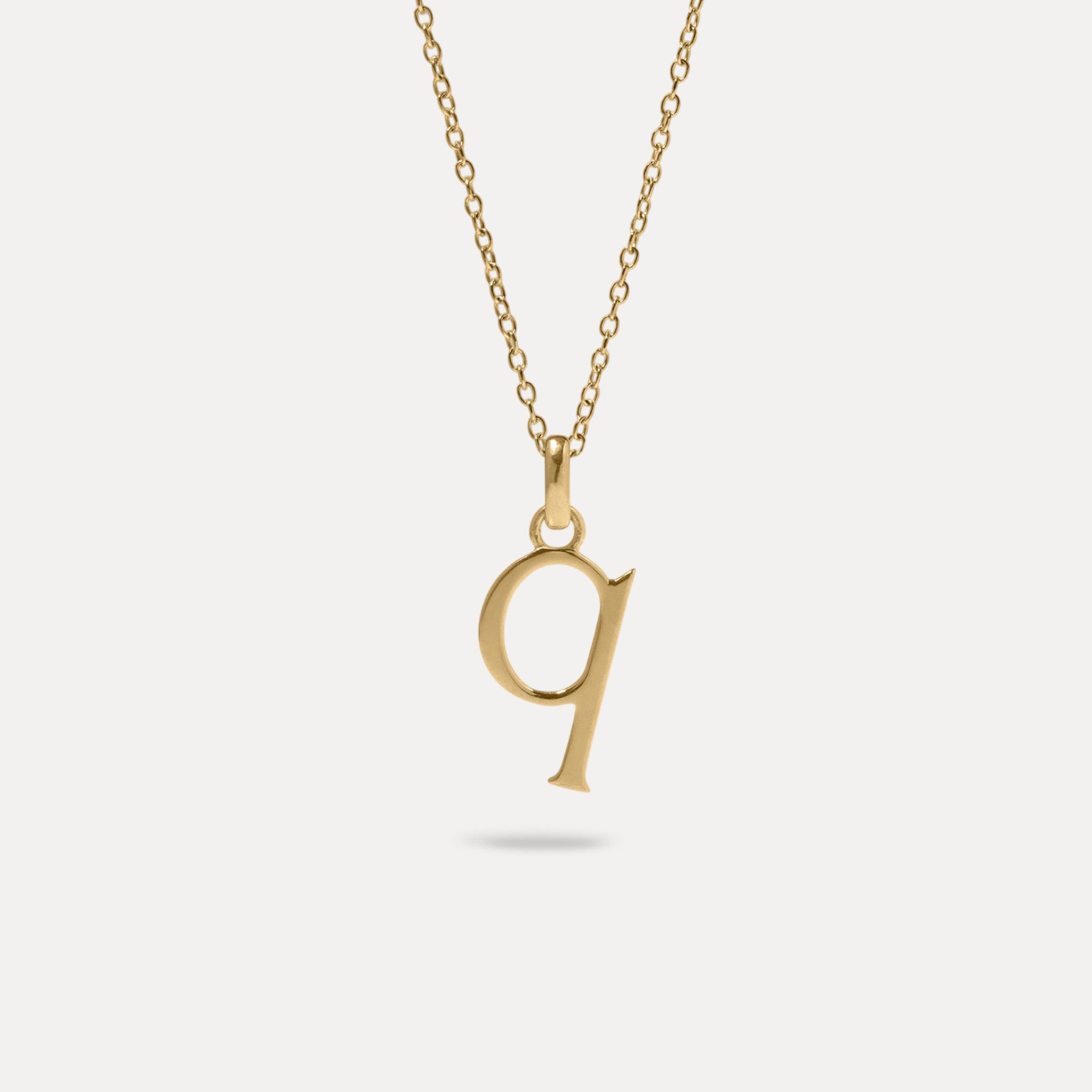 Initial with Anchor Chain | 14k Gold
