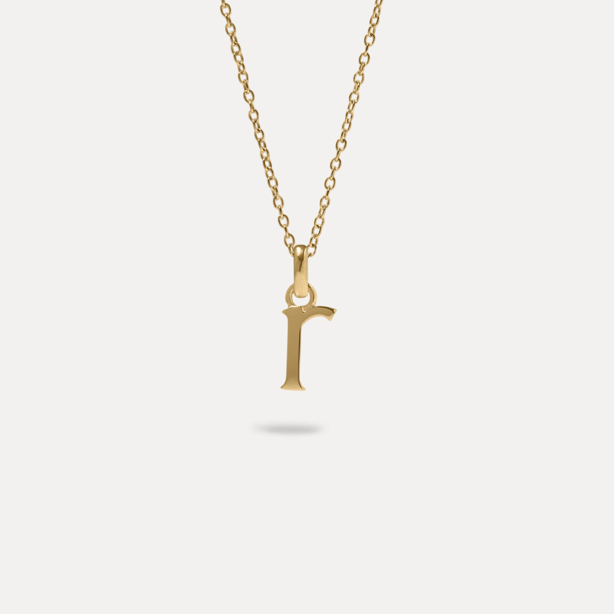 Initial with Anchor Chain | 14k Gold