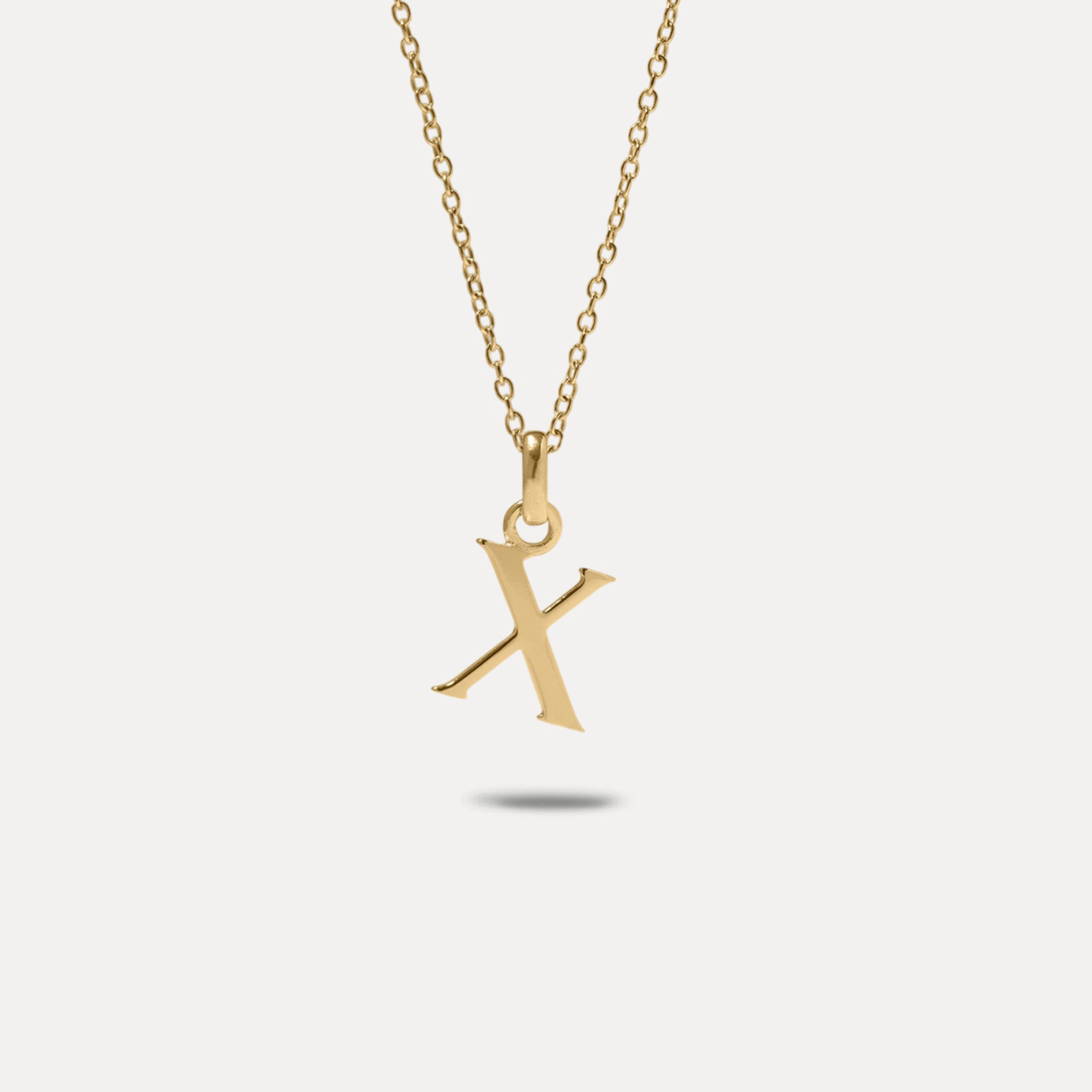 Initial with Anchor Chain | 14k Gold