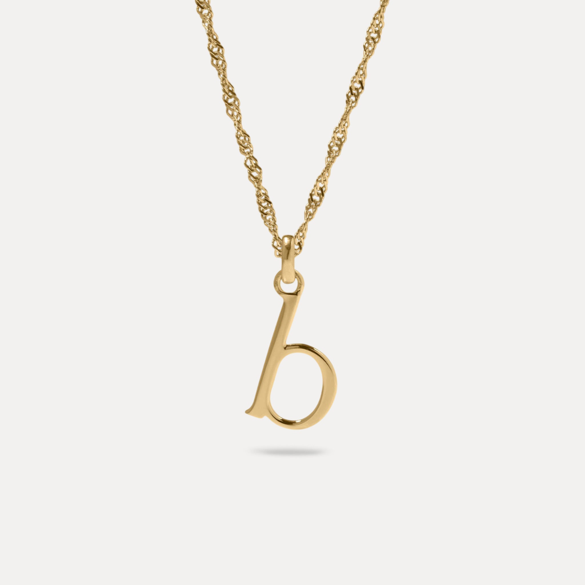 Initial with Singapore Chain | 14k Gold