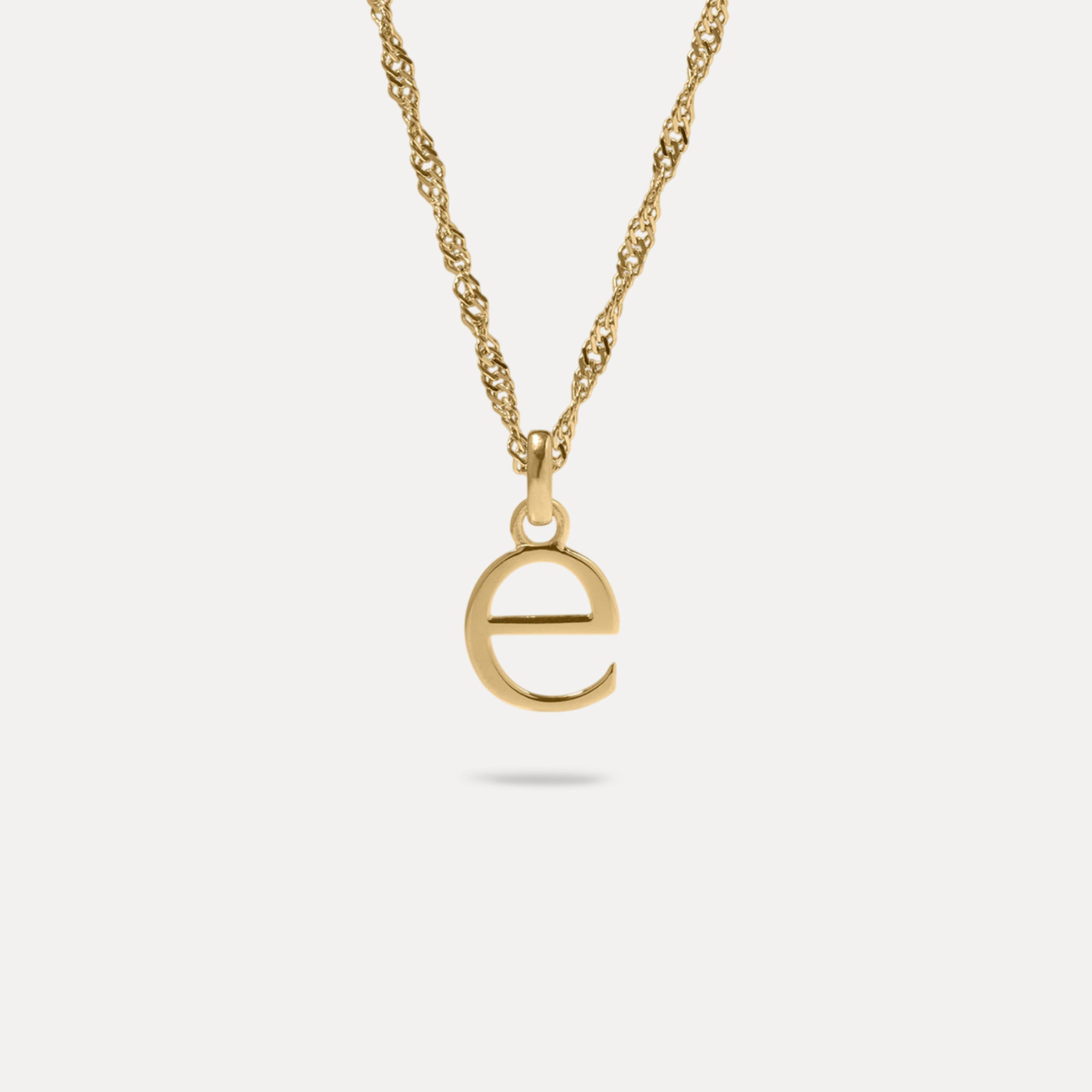 Initial with Singapore Chain | 14k Gold