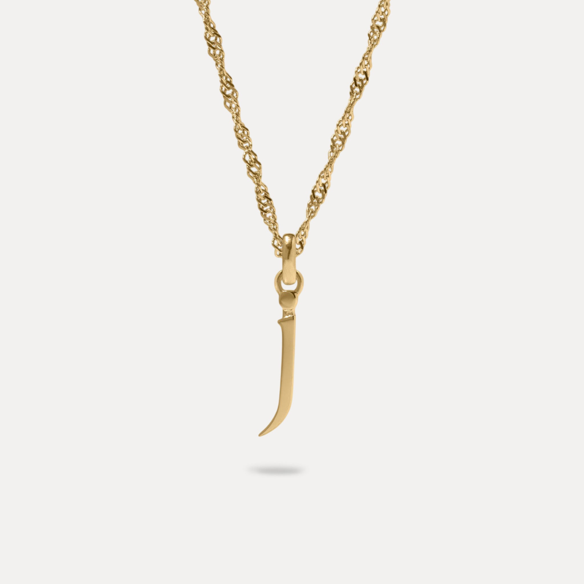 Initial with Singapore Chain | 14k Gold