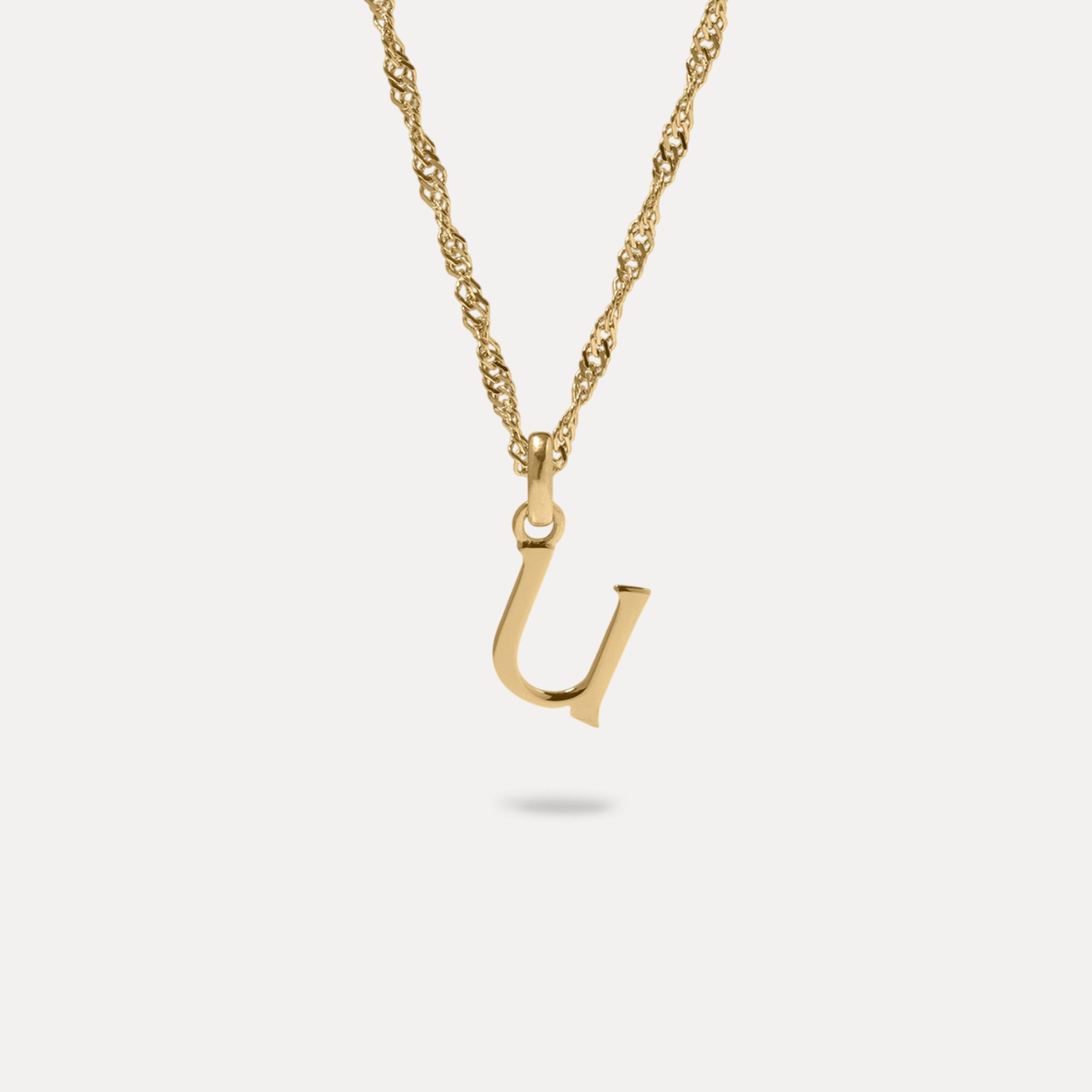 Initial with Singapore Chain | 14k Gold