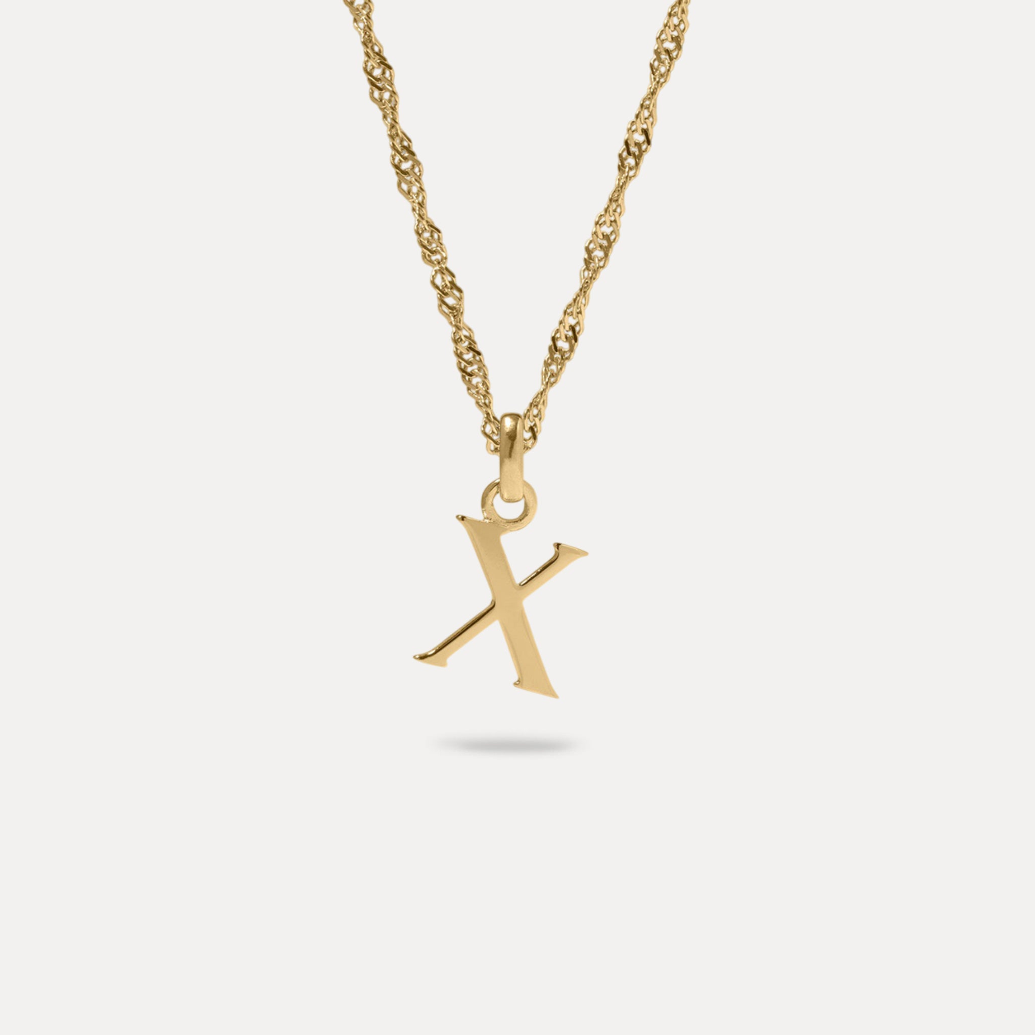Initial with Singapore Chain | 14k Gold