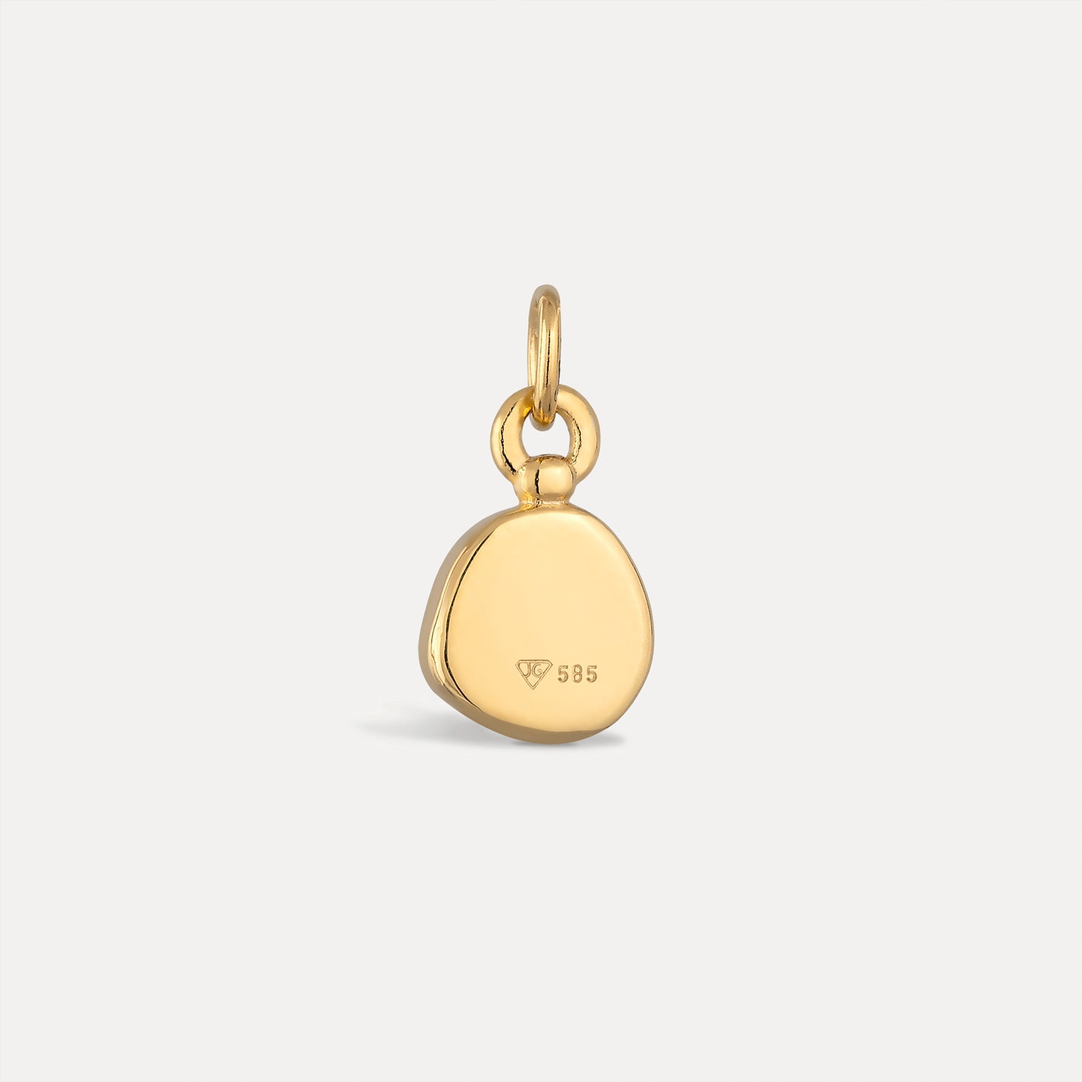Zodiac Birthstone Pendant | 14k Gold - Glossy