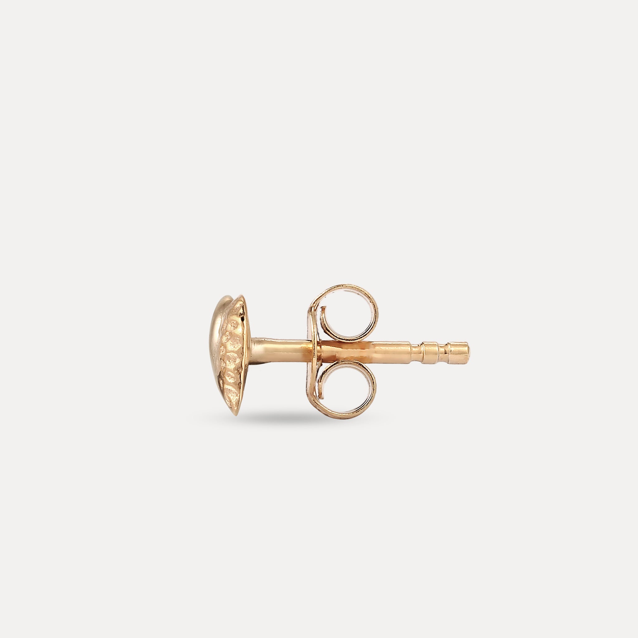 Beryl Balance Dual Stud Earrings - Single | 14k Solid Gold