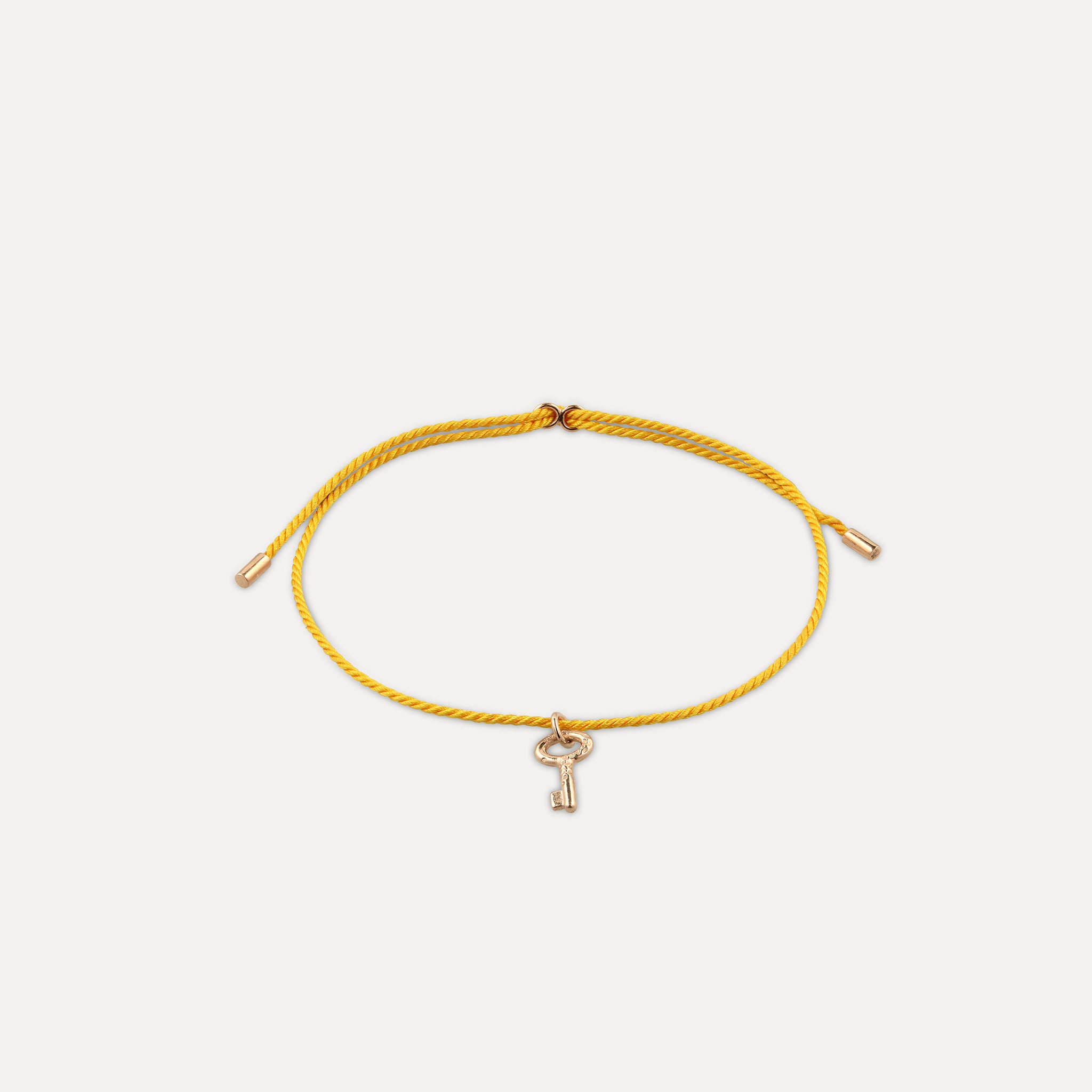 Tiny Key Cord Bracelet