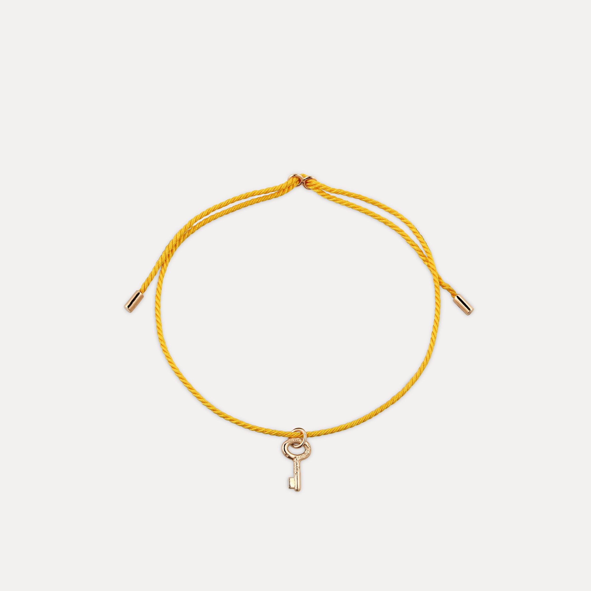 Tiny Key Cord Bracelet