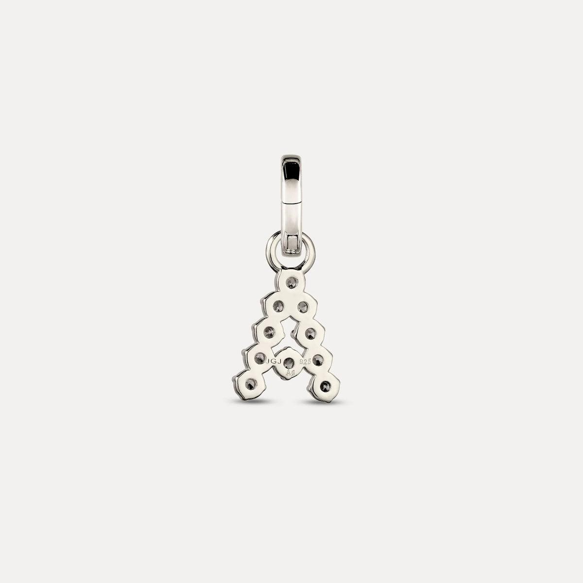 Zirconia Letter Pendant - A in 925 Silber
