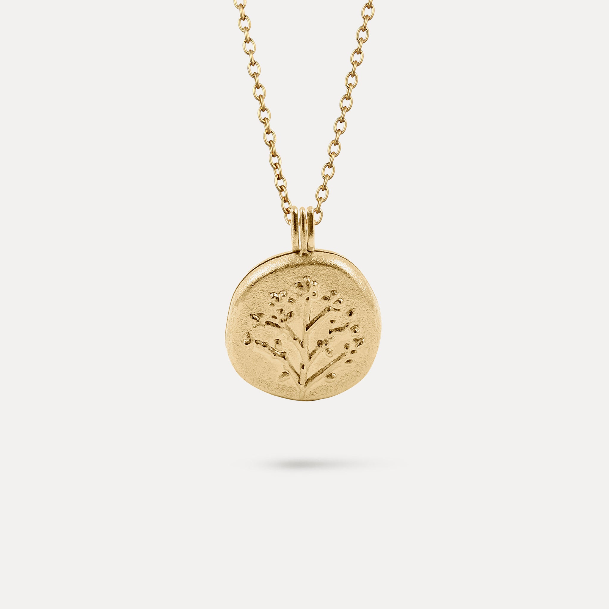 Floral Locket Necklace | 14k Gold