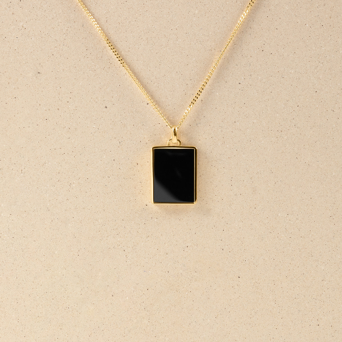 Tag Necklace Onyx