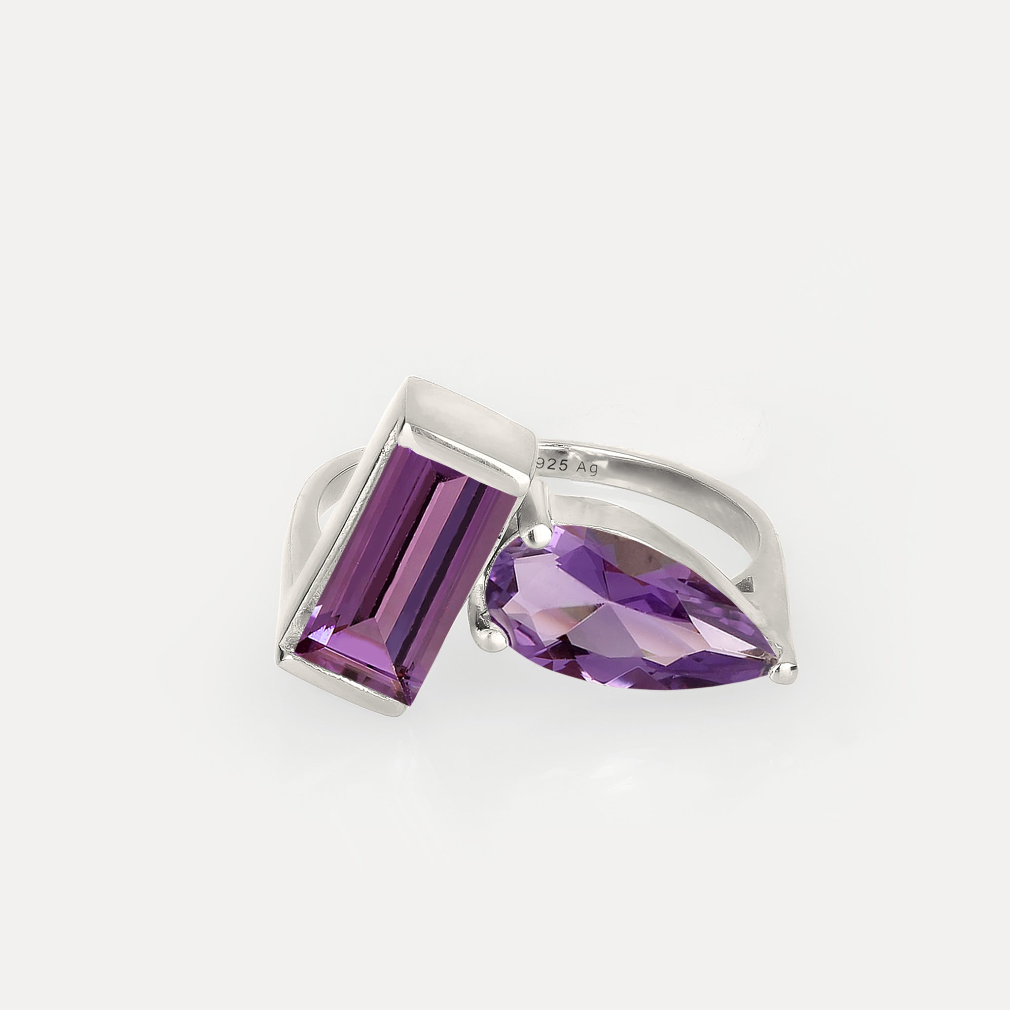 Amethyst Balance Ring