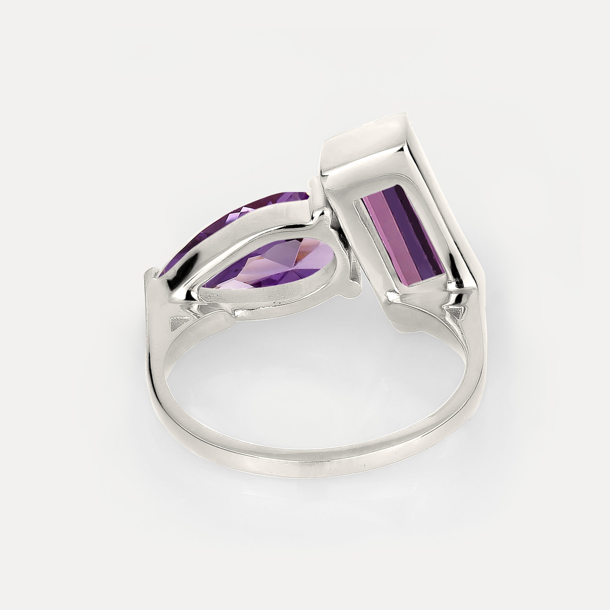 Amethyst Balance Ring