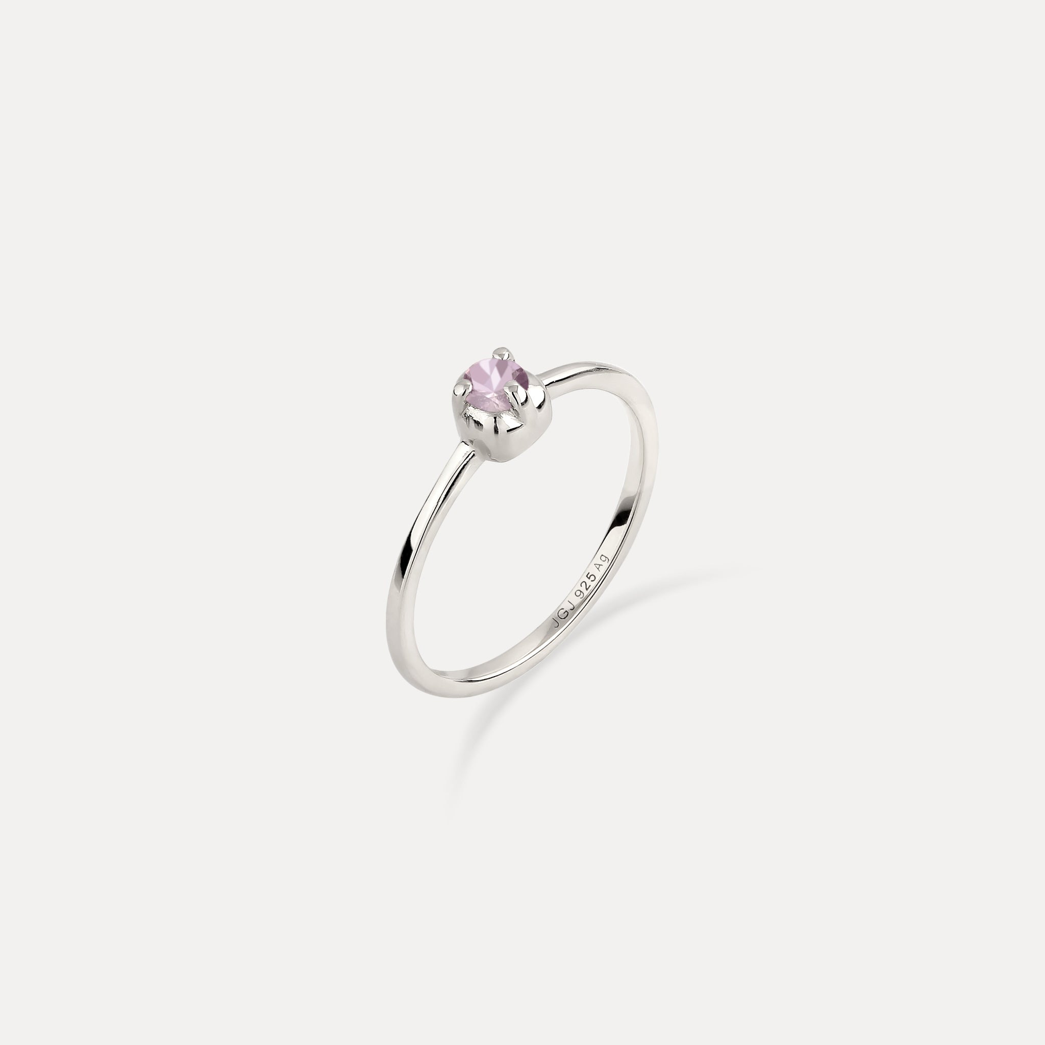 Mini Birthstone Ring 925 Silver