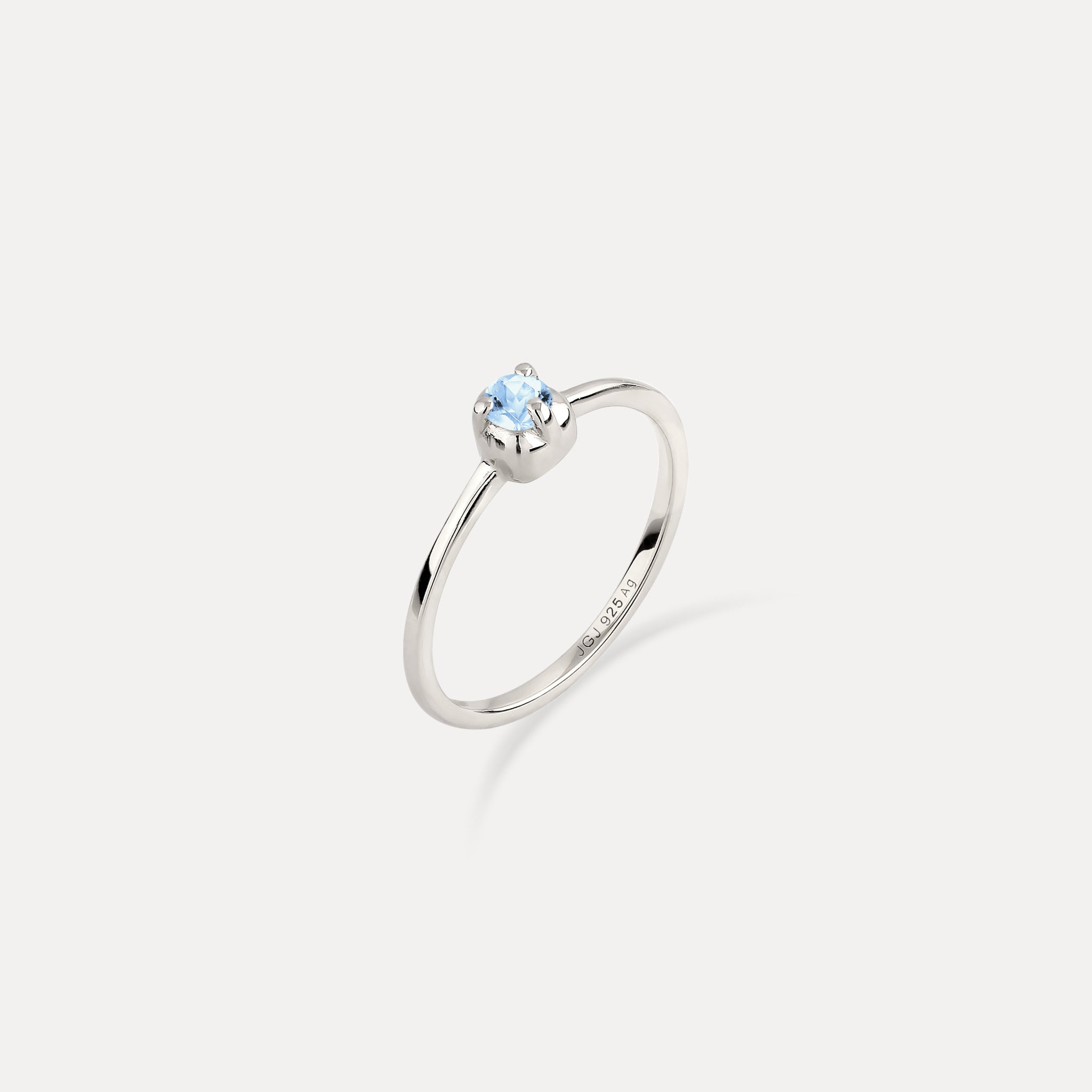Mini Birthstone Ring 925 Silver