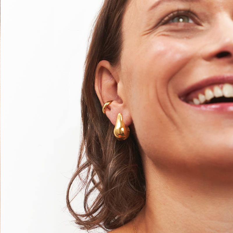 Band Ear Cuff 14k Massivgold