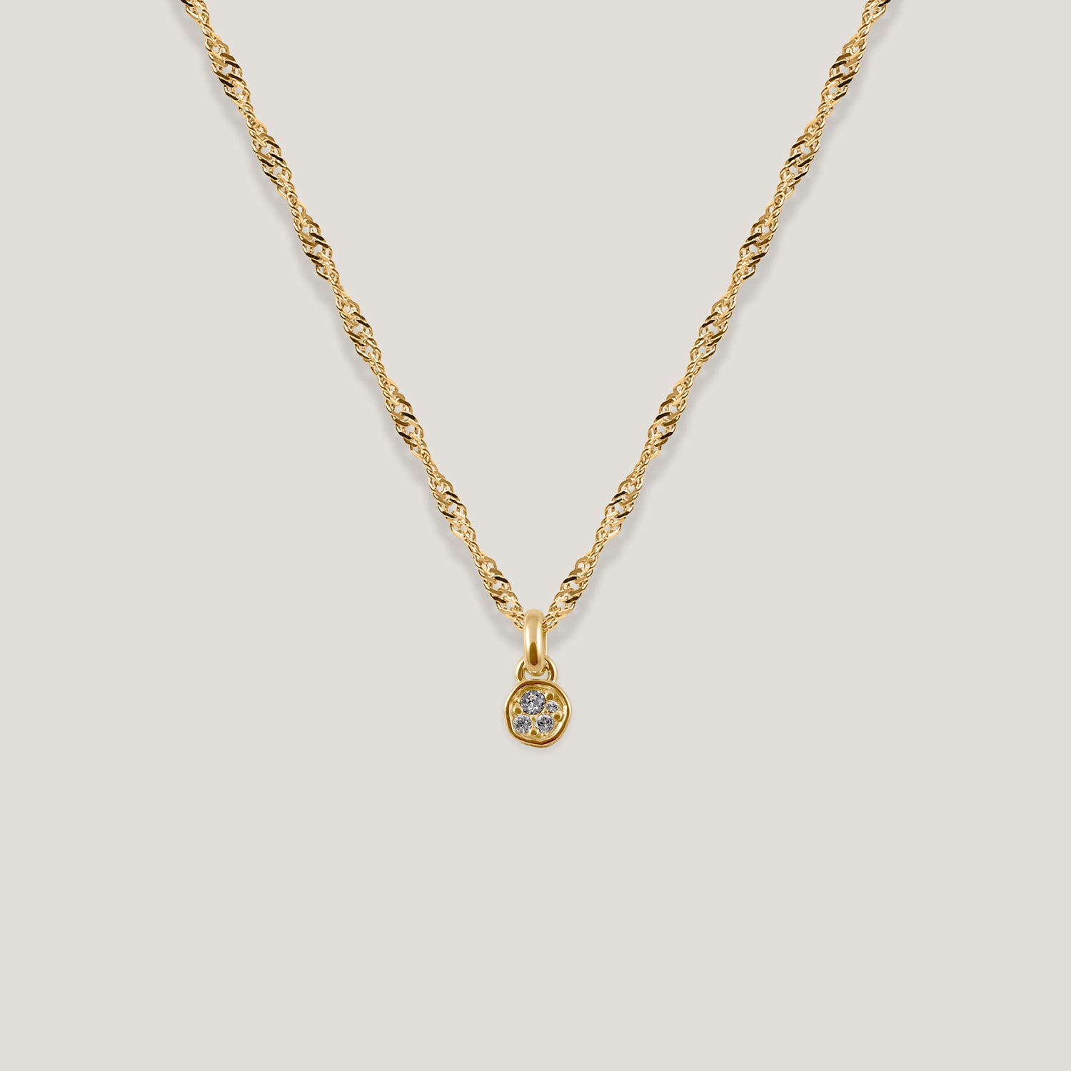 Belong Pavé Necklace White Crystals