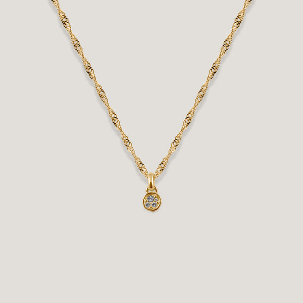 Belong Pavé Necklace White Crystals