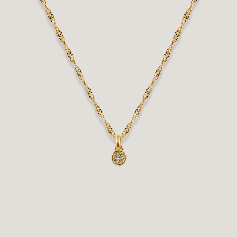 Belong Pavé Necklace White Crystals