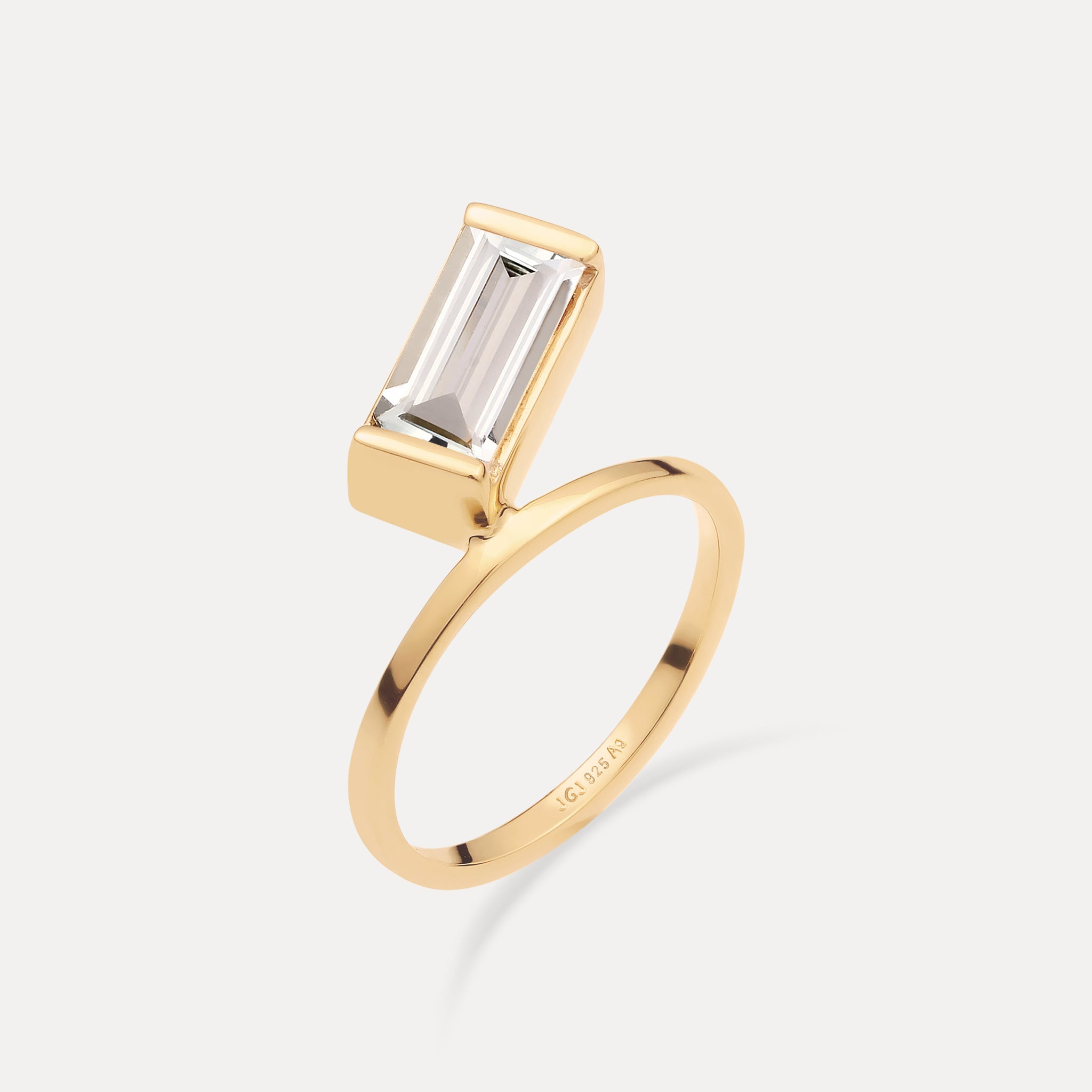 Beryl Balance Baguette Ring