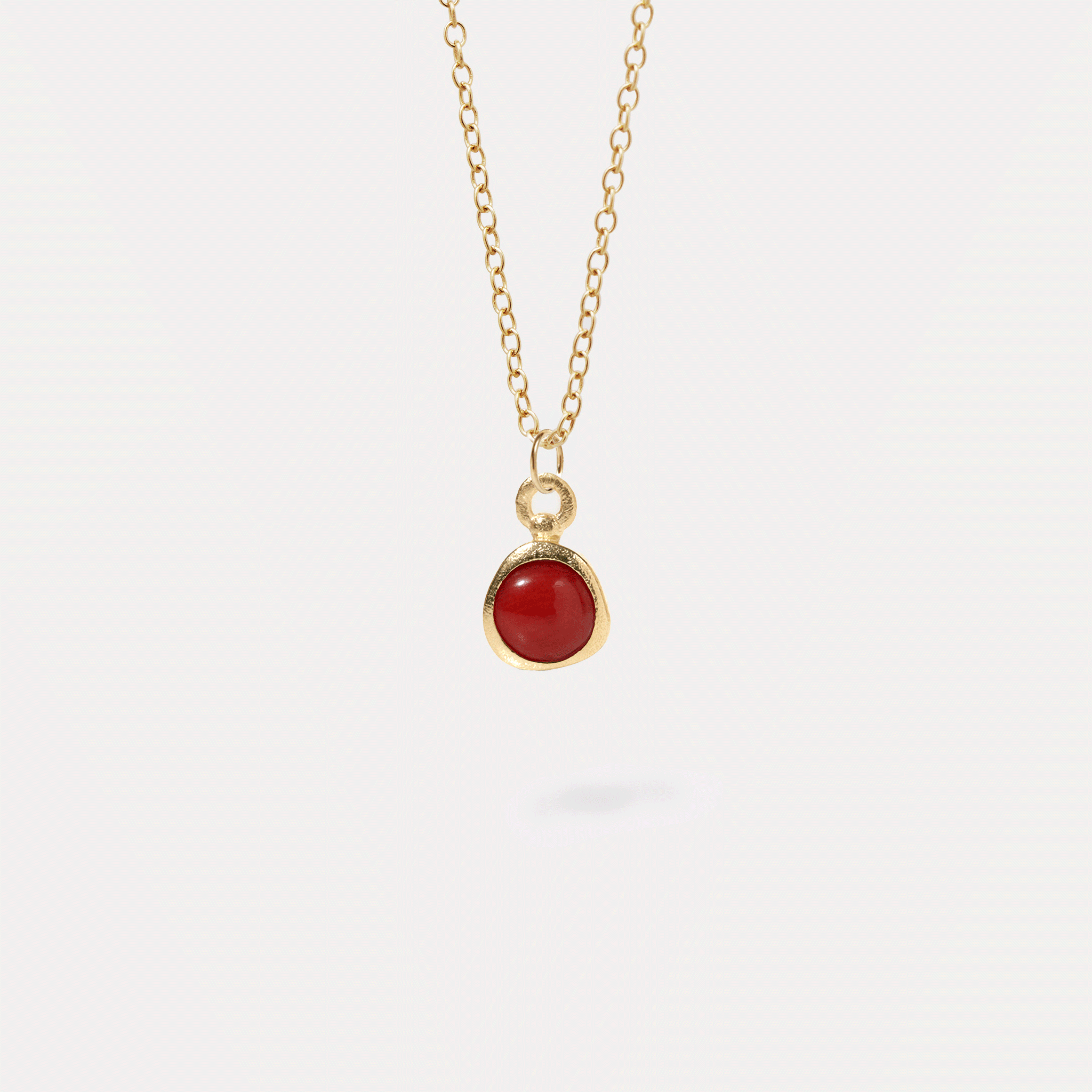 Zodiac Birthstone Necklace 14k Solid Gold